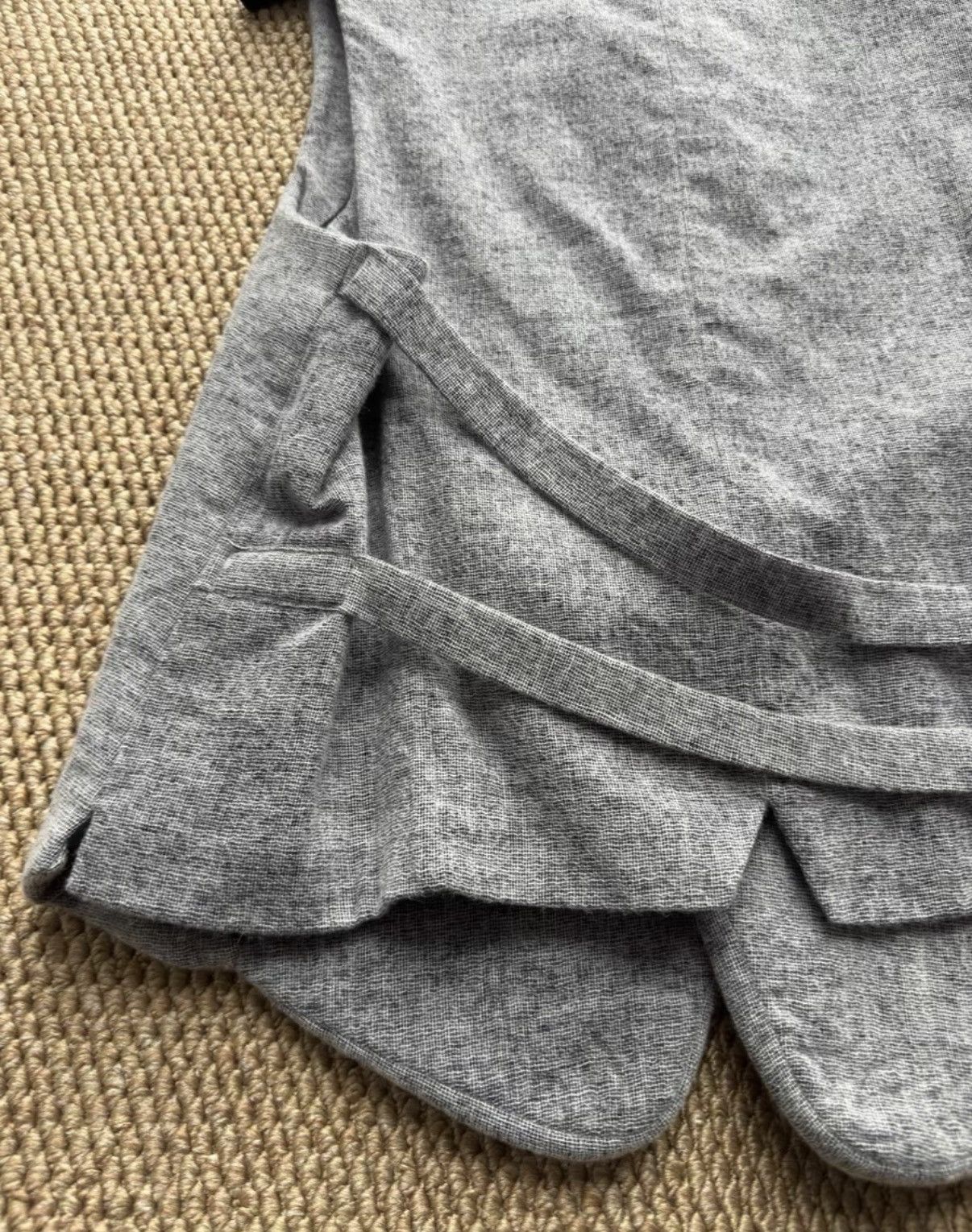 Ann Demeulemeester Ann Demeulemeester Grey Wool Cashmere Vest K23 Size US XS / EU 42 / 0 - 7 Thumbnail