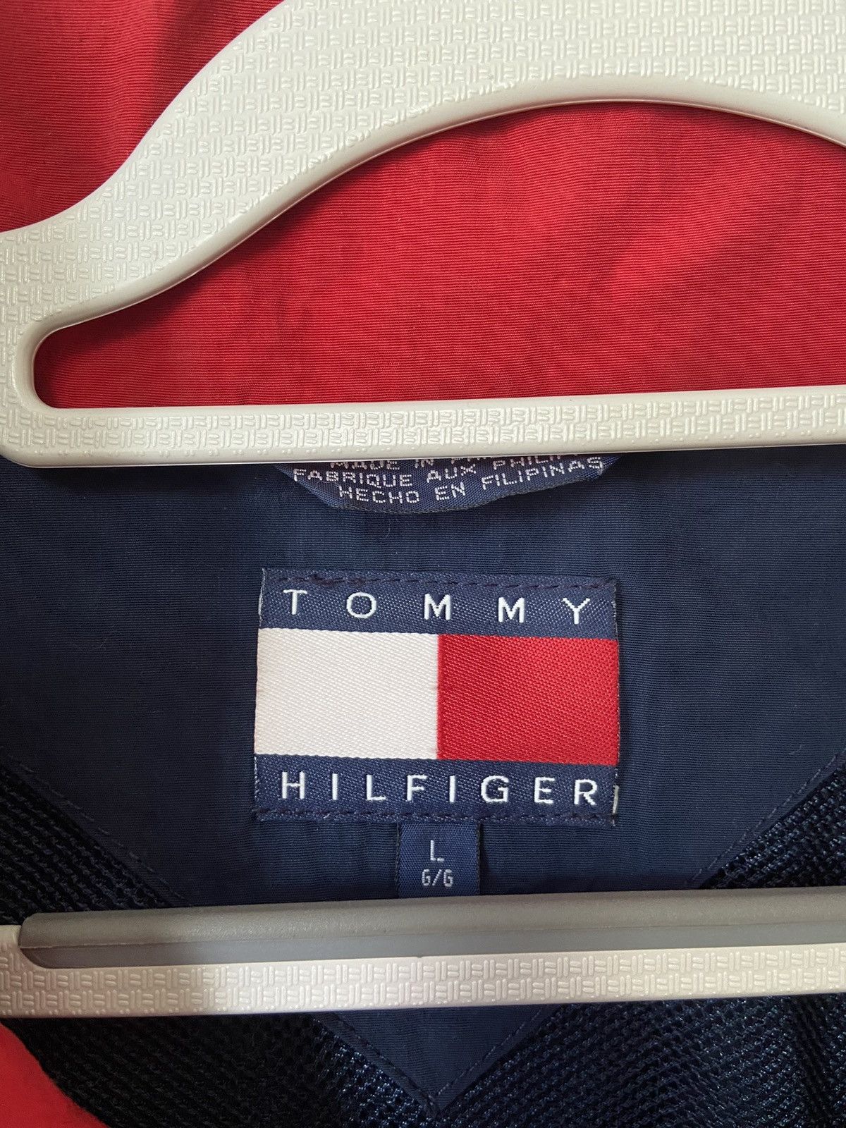 Tommy Hilfiger 1990s Tommy Hilfiger Sailing Spellout Windbreaker Jacket Size US L / EU 52-54 / 3 - 7 Thumbnail