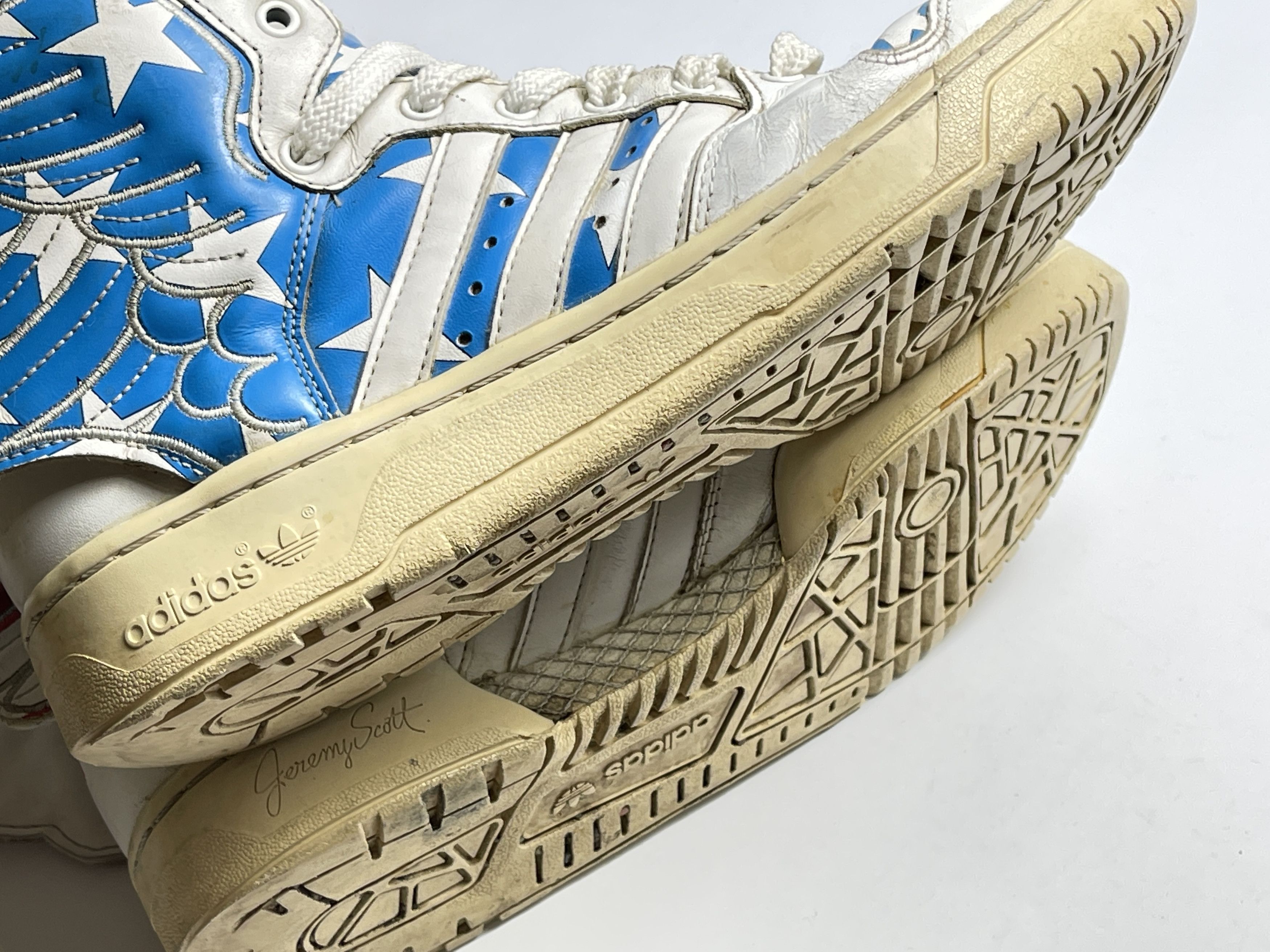 Adidas × Jeremy Scott Adidas Jeremy Scott Wings 2.0 FLAG Stars and Stripes V24619 Size US 7.5 / EU 40-41 - 17 Thumbnail