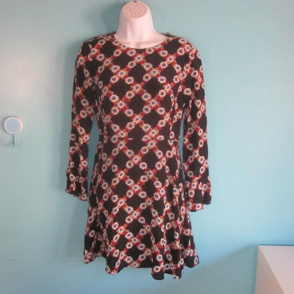 Sandro Sandro Rony Silk Floral Dress Size 1 Size S / US 4 / IT 40 - 10 Thumbnail