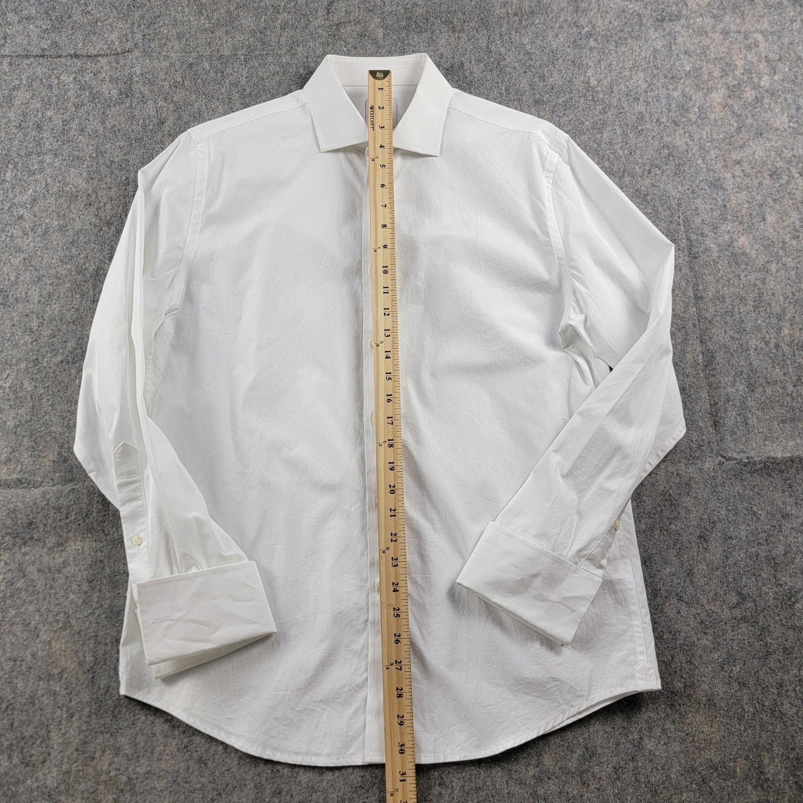 Todd Snyder Todd Snyder x Thomas Mason Plain Front Tuxedo Dress Shirt Size US S / EU 44-46 / 1 - 5 Thumbnail