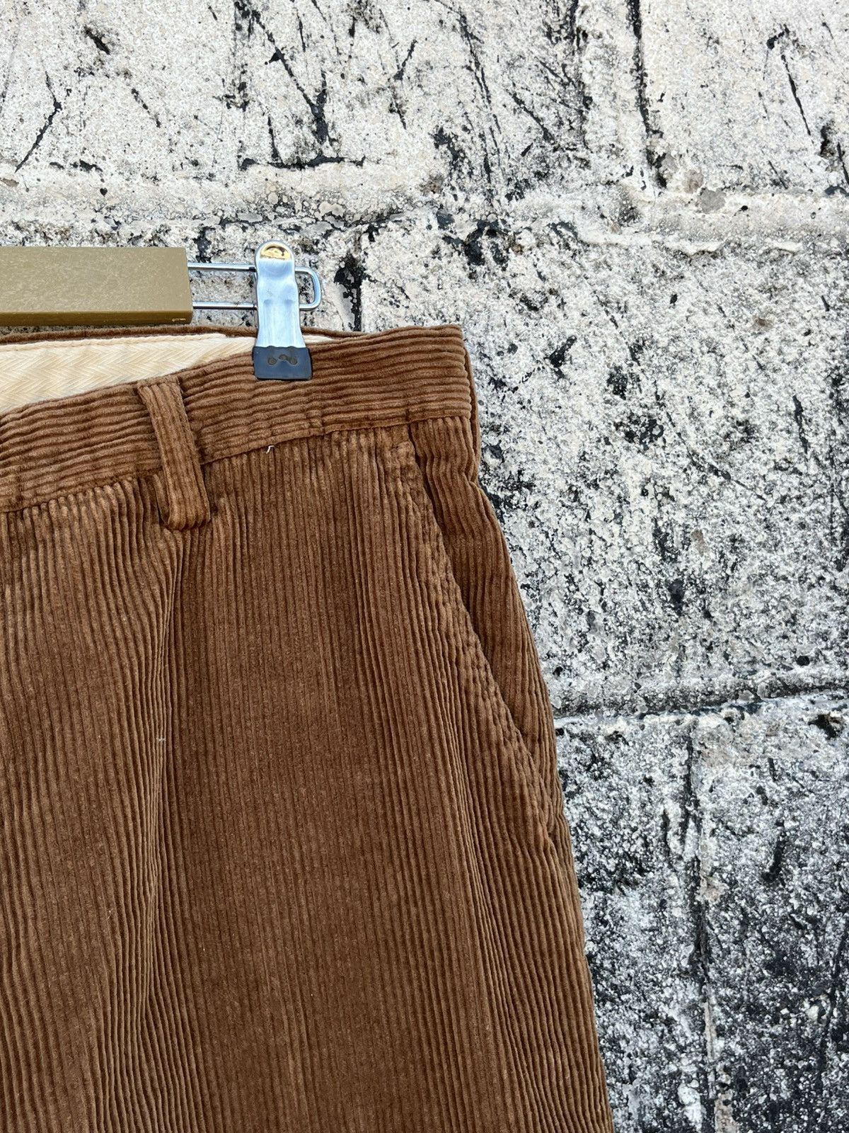 Vintage Corduroy baggy fit wide leg earth tone brown pants preppy Size US 34 / EU 50 - 3 Thumbnail