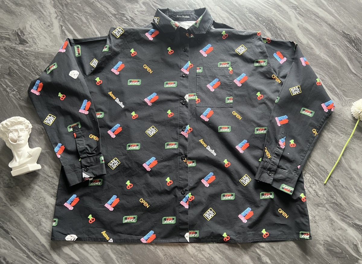 Acne Studios Acne Studios : Neon Label All Over Printed Size US M / EU 48-50 / 2 - 2 Thumbnail