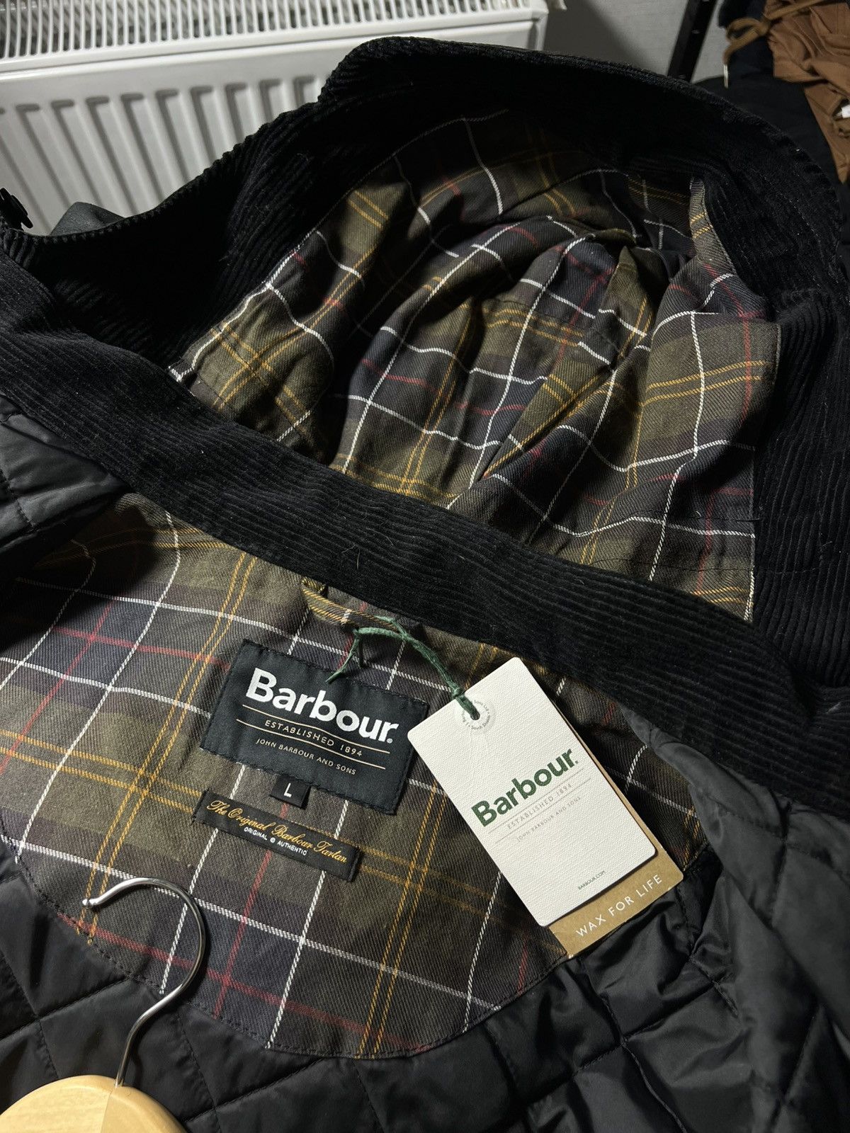 Barbour 🔥RRP715€ NWT Barbour Short Wind Waxed Parka Jacket Size L 🇬🇧🖤 Size US L / EU 52-54 / 3 - 16 Thumbnail