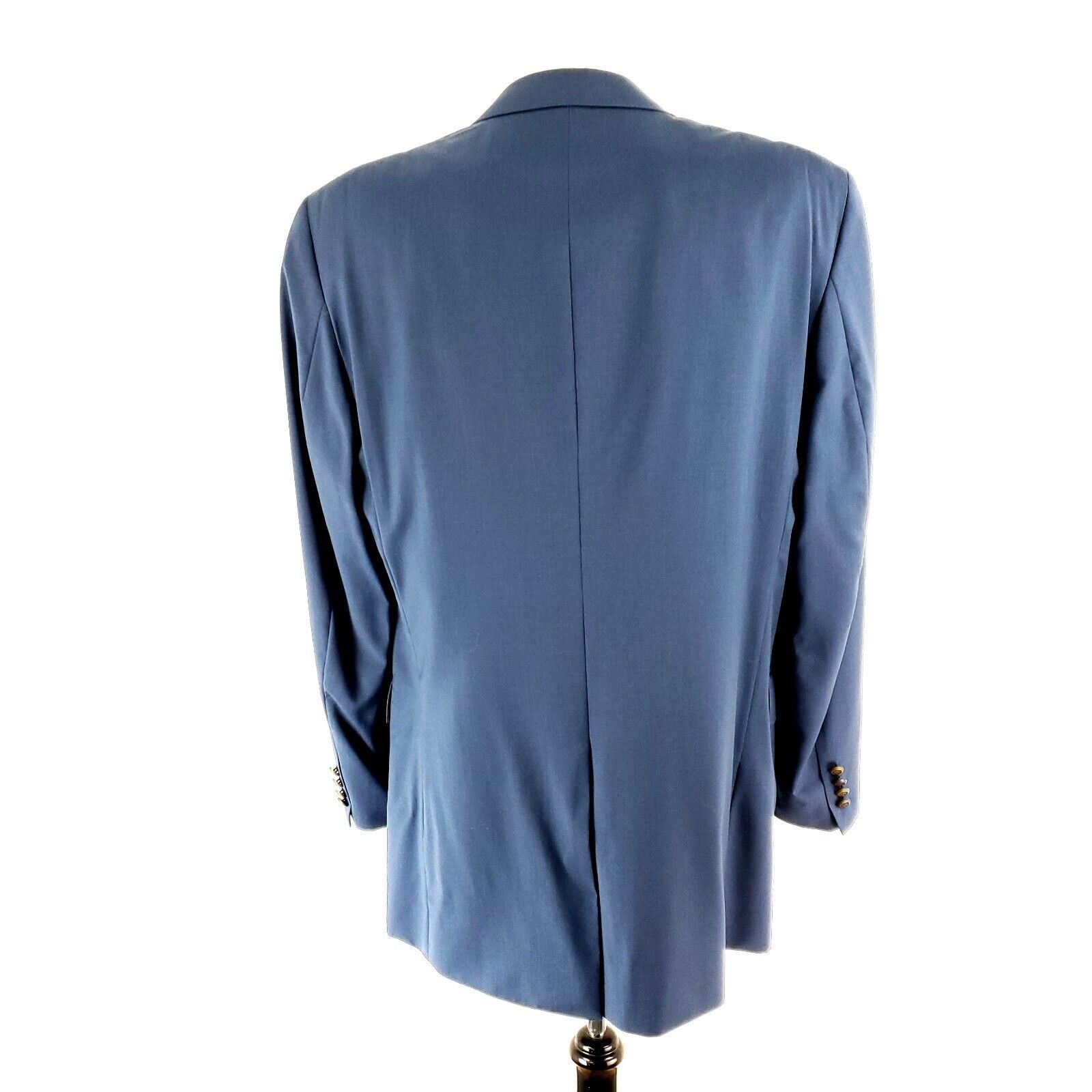 Jos. A. Bank Jos A Bank Wool 3 Gold Button Blazer 42L or Slim Fit 44L Blu Size 42L - 6 Thumbnail