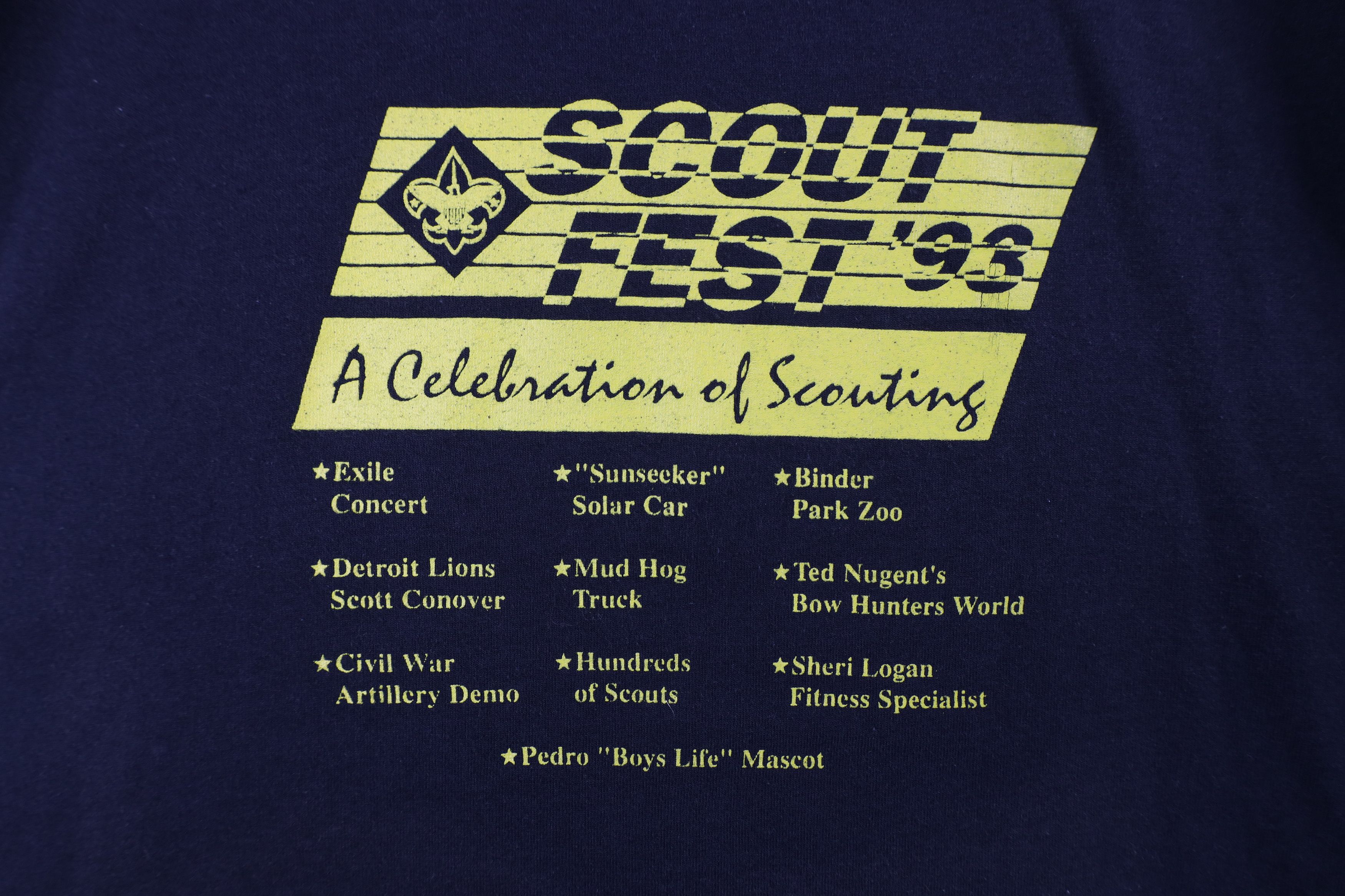 Vintage Vintage 90s Scout Fest Boy Scouts of America T-Shirt USA Size US XL / EU 56 / 4 - 4 Thumbnail