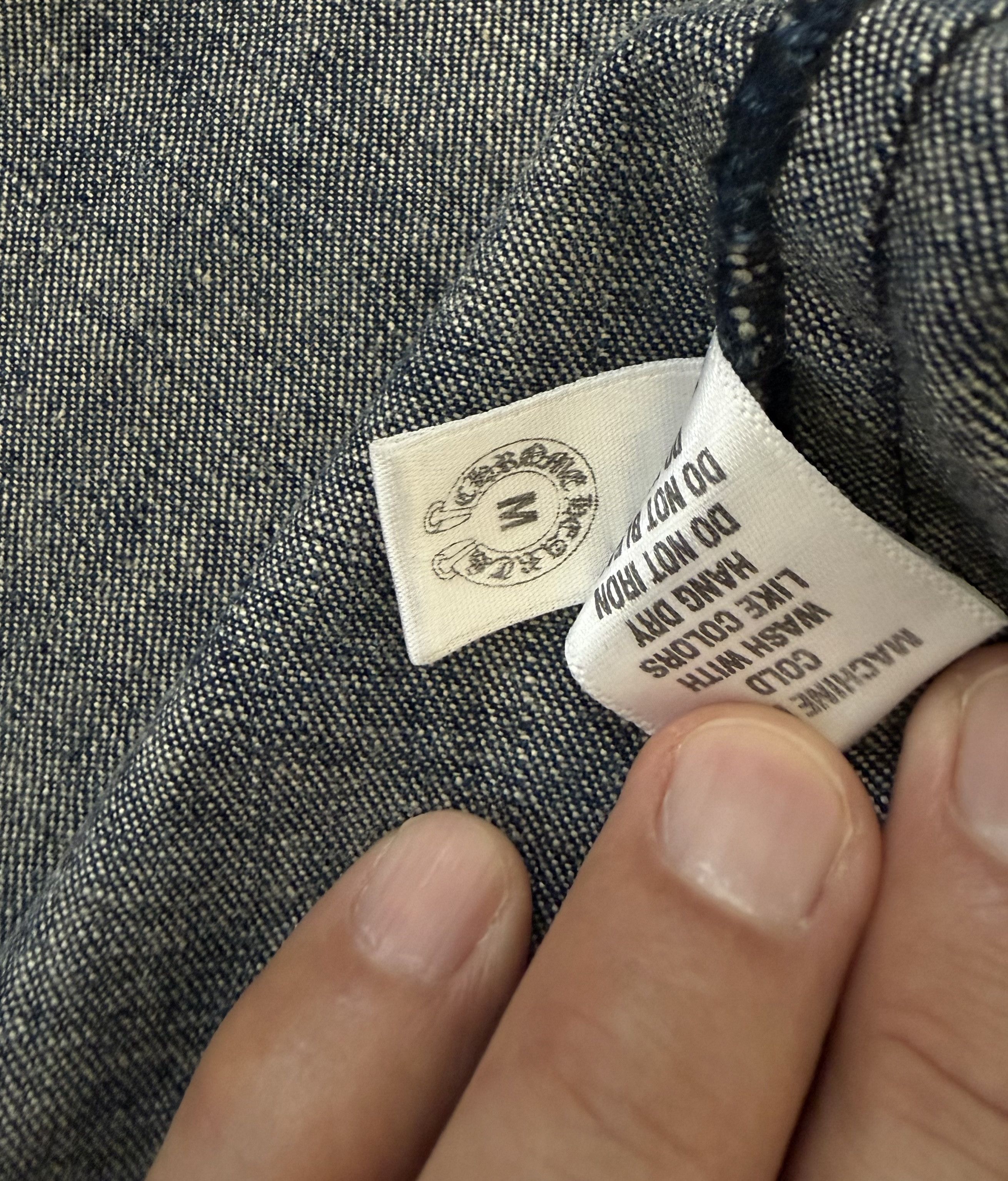 Chrome Hearts Chrome Hearts Cross Patch Western Denim Shirt Size US M / EU 48-50 / 2 - 9 Thumbnail
