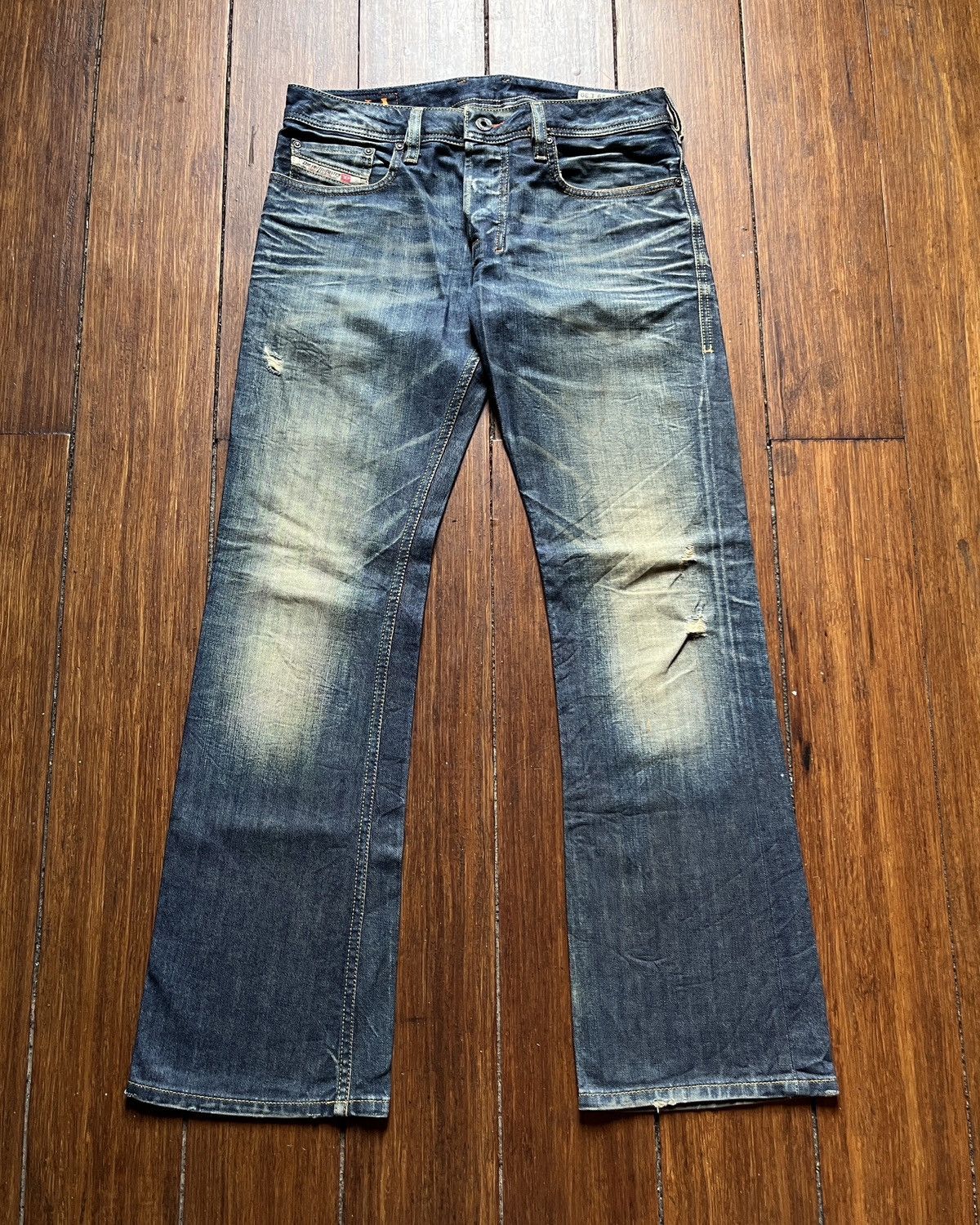 Diesel Diesel Industry Zatiny Mudwash Indigo Bootcut Jeans Size US 29 - 5 Thumbnail