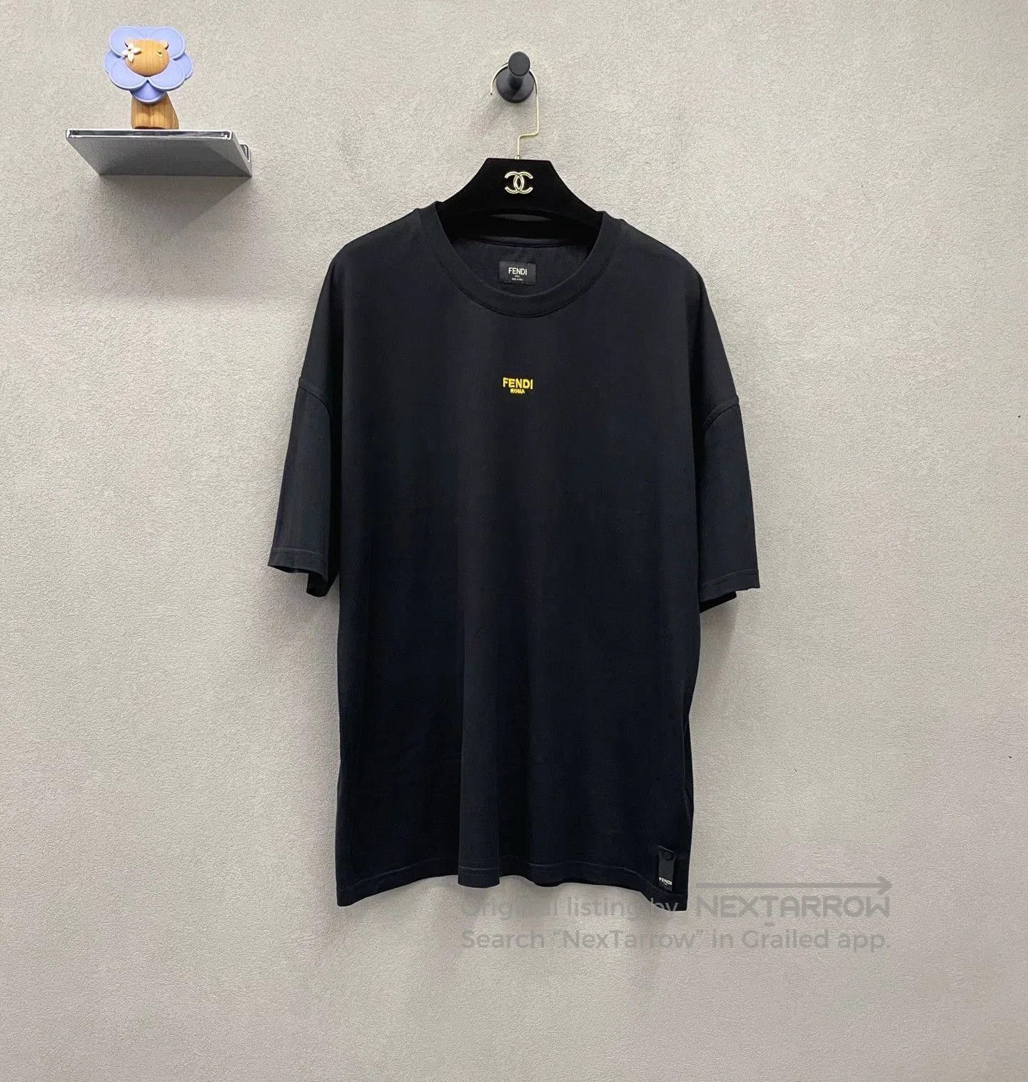 Fendi FENDI Black Short Sleeve T-Shirt. Size US M / EU 48-50 / 2 - 2 Thumbnail