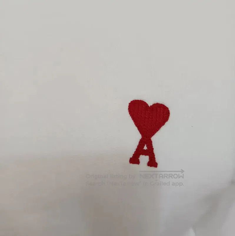 AMI AMI White Cotton Women's Top with Heart Logo . Size S / US 4 / IT 40 - 2 Thumbnail