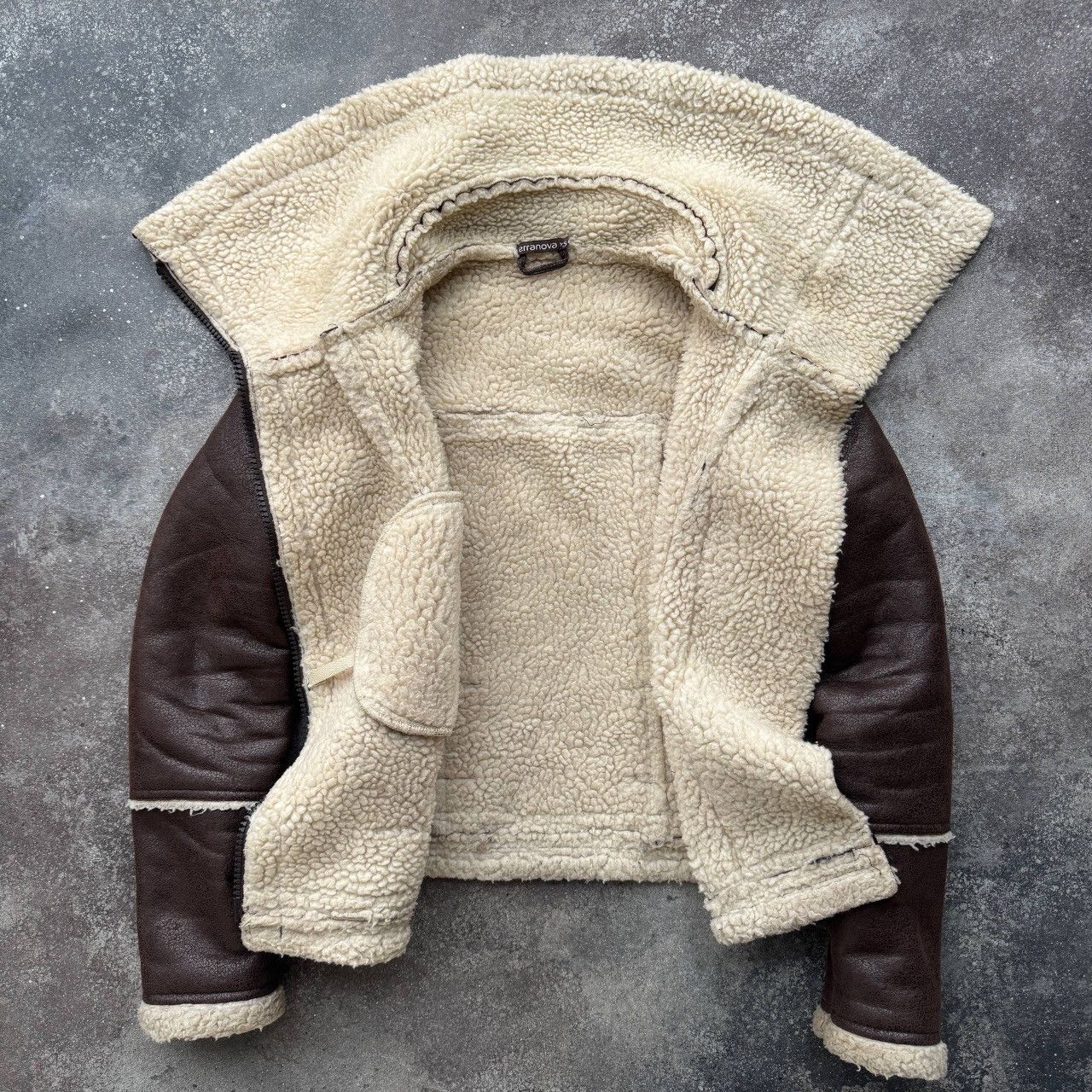 Hysteric Glamour 2000’s Aesthetic Shearling Aviator Cropped Jacket Size XS / US 0-2 / IT 36-38 - 10 Thumbnail