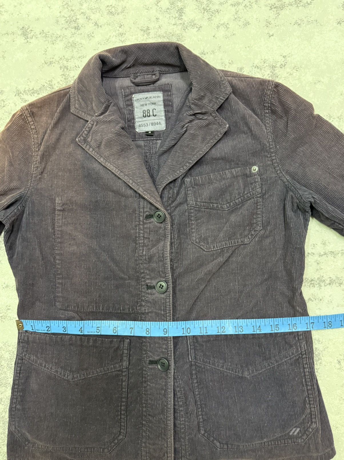 DKNY SUN FADED DKNY OPEN COLAR CUDROY COATS JACKET Size XS / US 0-2 / IT 36-38 - 18 Thumbnail