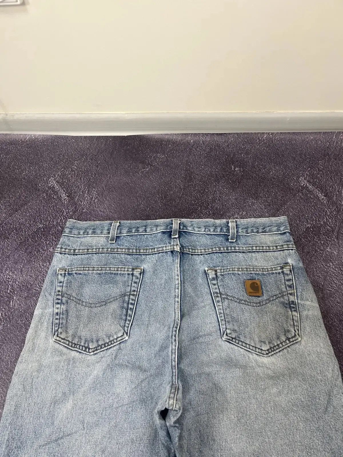 Carhartt × Vintage Vintage Carhartt Faded Denim Relaxed Fit Hype Baggy Jeans Size US 38 / EU 54 - 5 Thumbnail