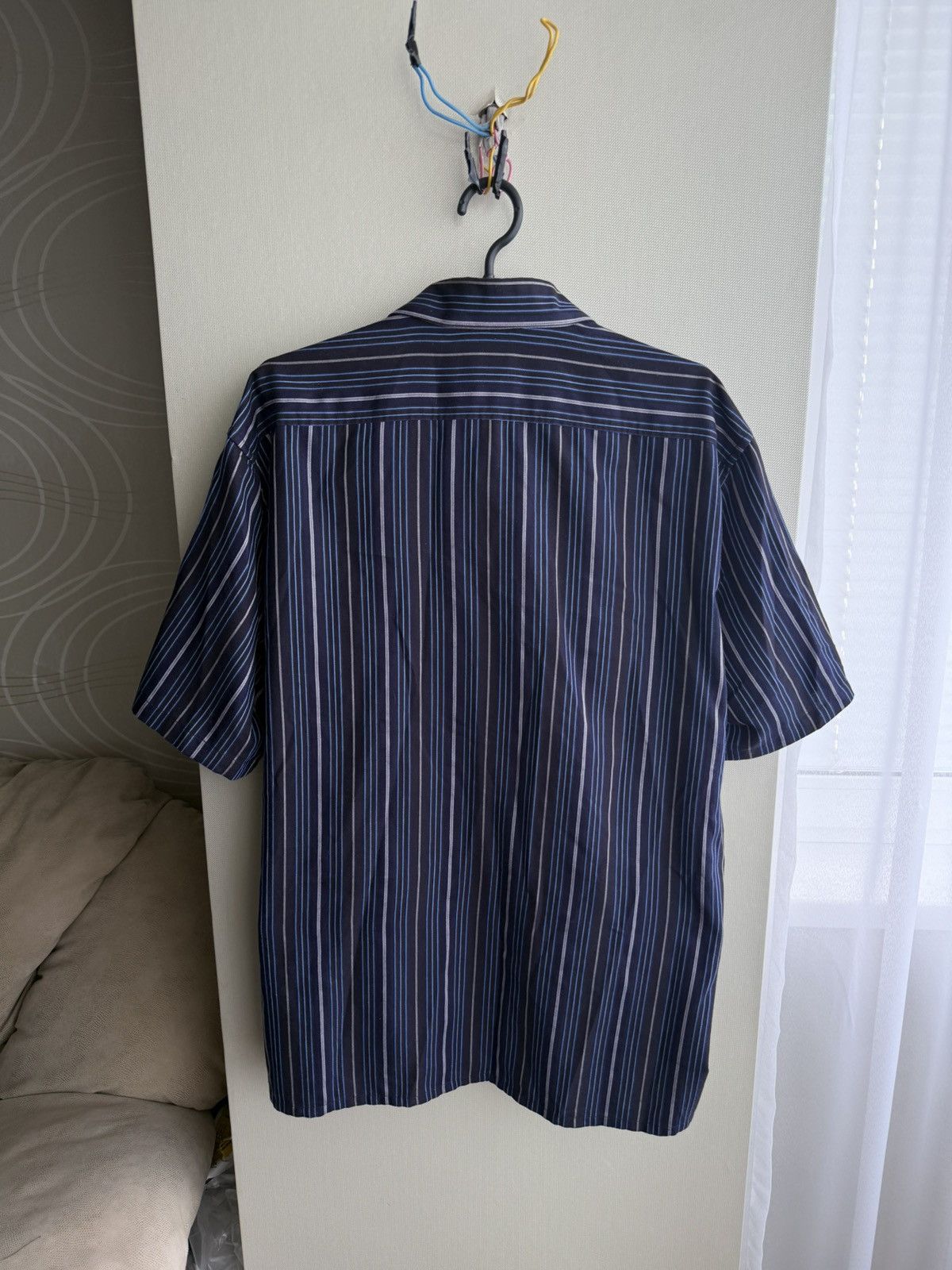 Yves Saint Laurent Vintage YSL YvesSaintLaurent 90s striped short sleeve shirt Size US XL / EU 56 / 4 - 10 Thumbnail