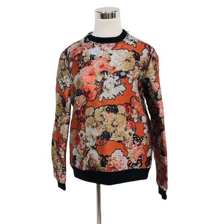 Givenchy Givenchy Floral Jacquard Sweater Size 38 Size S / US 4 / IT 40 - 1 Thumbnail
