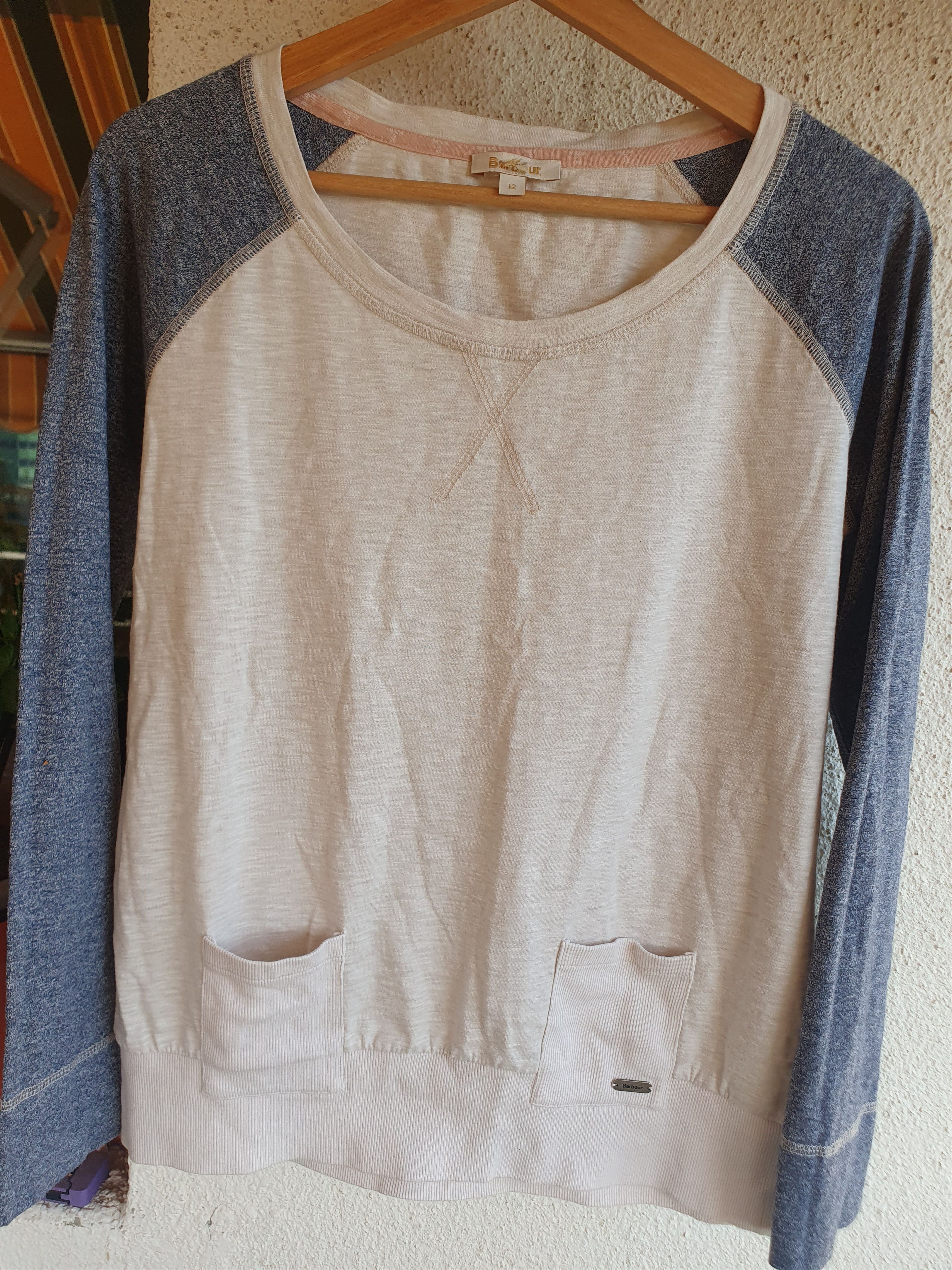 Barbour Barbour Womens Thin Sweatshirt Two Small Front Pockets sz 12 Size XL / US 12-14 / IT 48-50 - 2 Thumbnail
