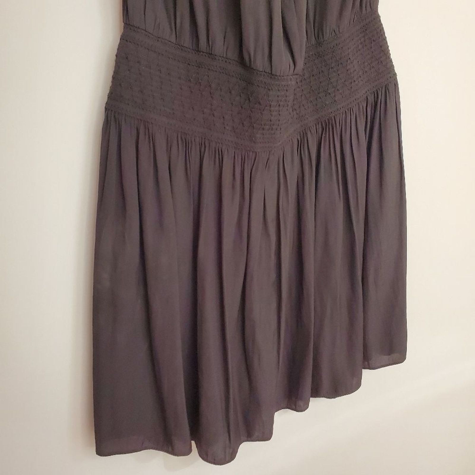 Ramy Brook Ramy Brook Black Paris Halter Tie Neck Mini Dress Satin Sz M Size M / US 6-8 / IT 42-44 - 2 Thumbnail