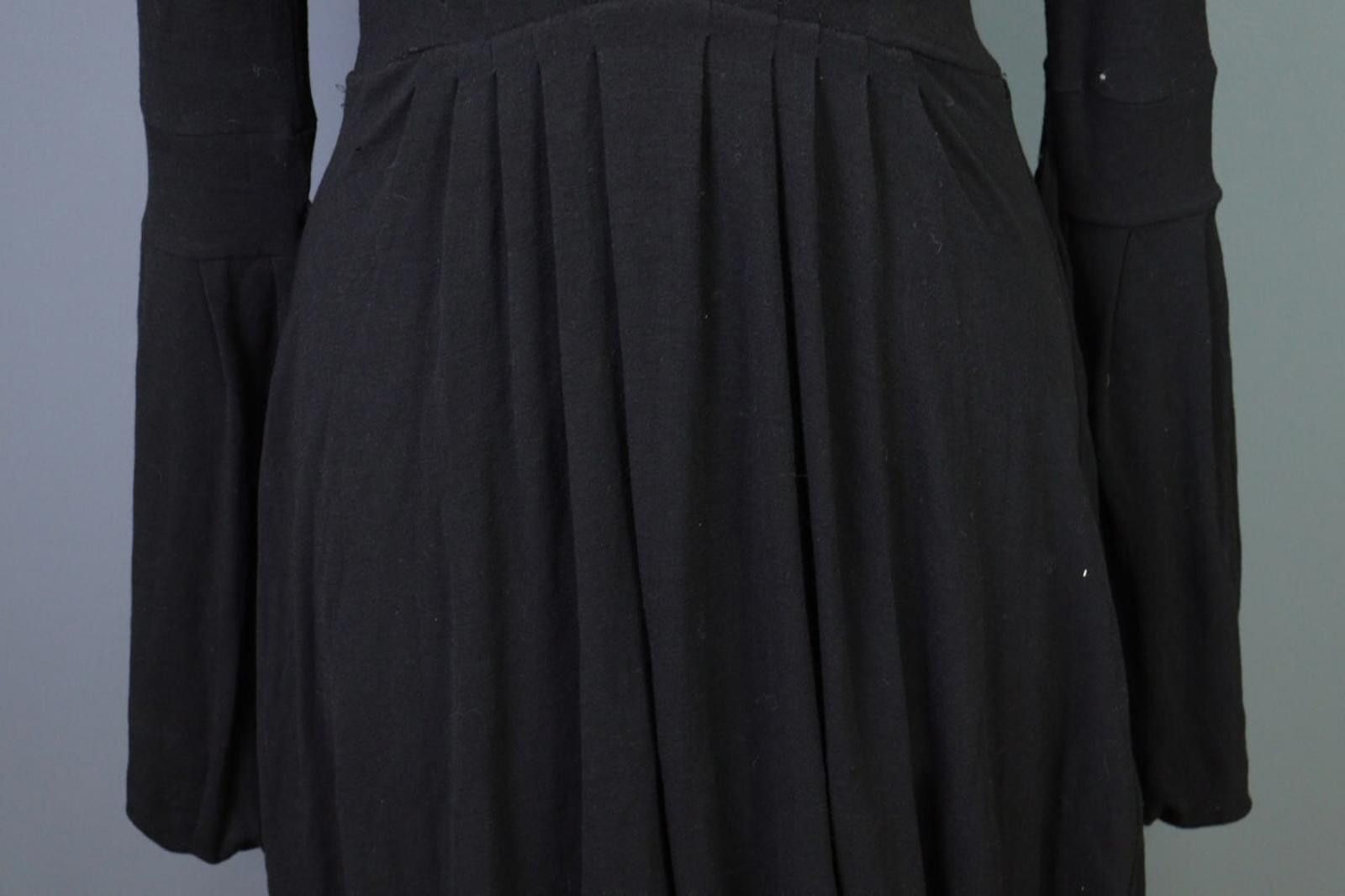 Dsquared2 Dsquared 2 Black Wool A-Line Style V-Neck Dress Size XS Size XS / US 0-2 / IT 36-38 - 3 Thumbnail