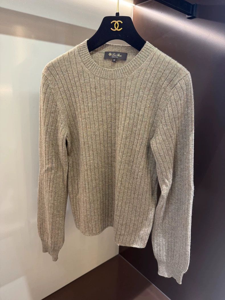 Loro Piana LORO PIANA Round collar colored cashmere sweater Size S / US 4 / IT 40 - 1 Thumbnail