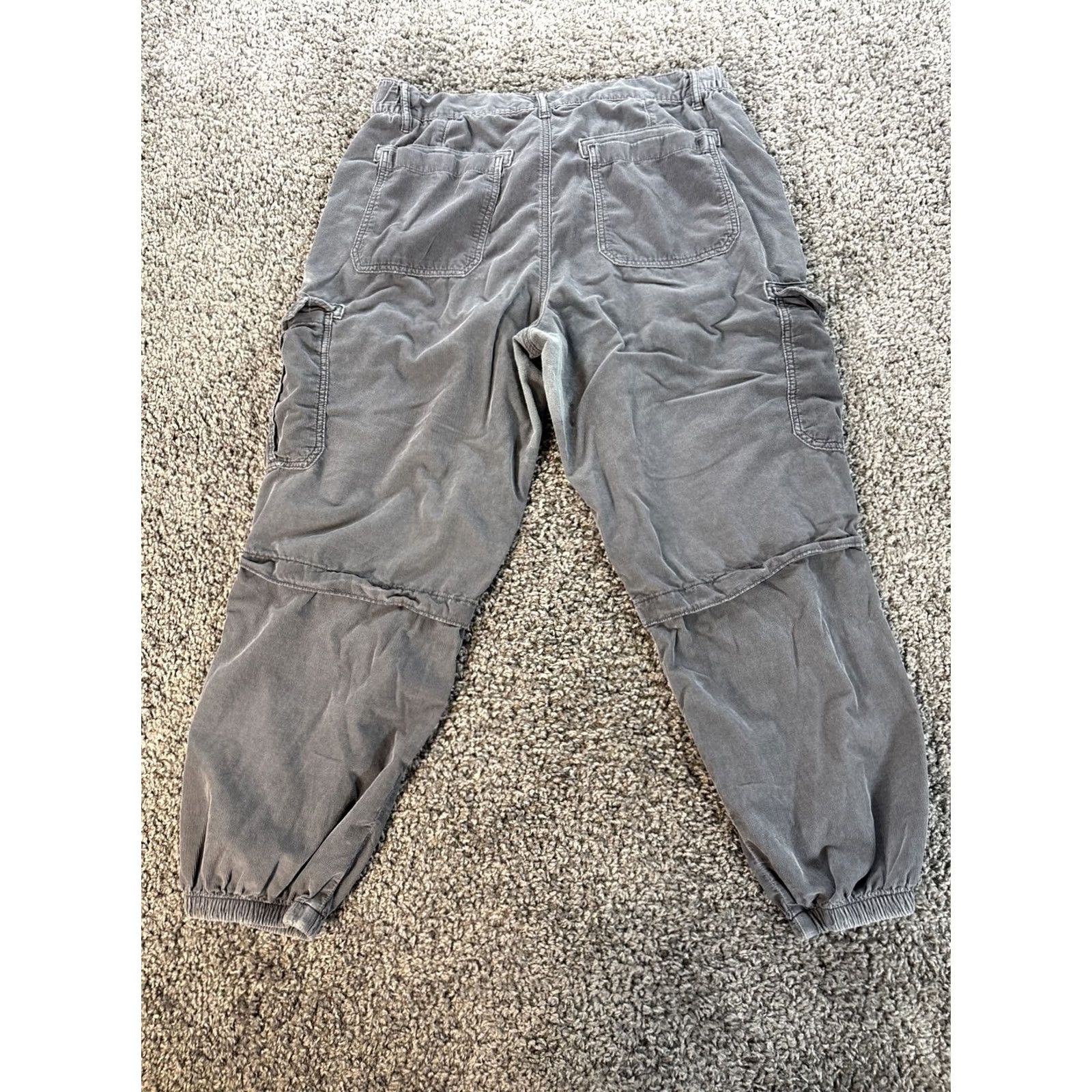 American Eagle Outfitters American Eagle Women Pants Baggy Jogger Cargo Pockets Corduroy Size 40" / US 18 - 6 Thumbnail