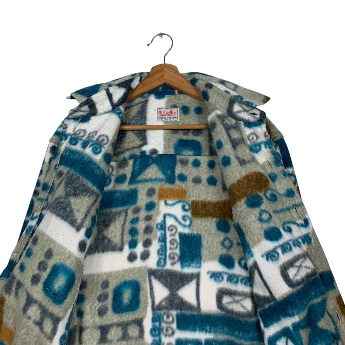 Flannel MACHOPE MIND Overprint Fleece Flannel #1600-C71 Size US M / EU 48-50 / 2 - 12 Thumbnail