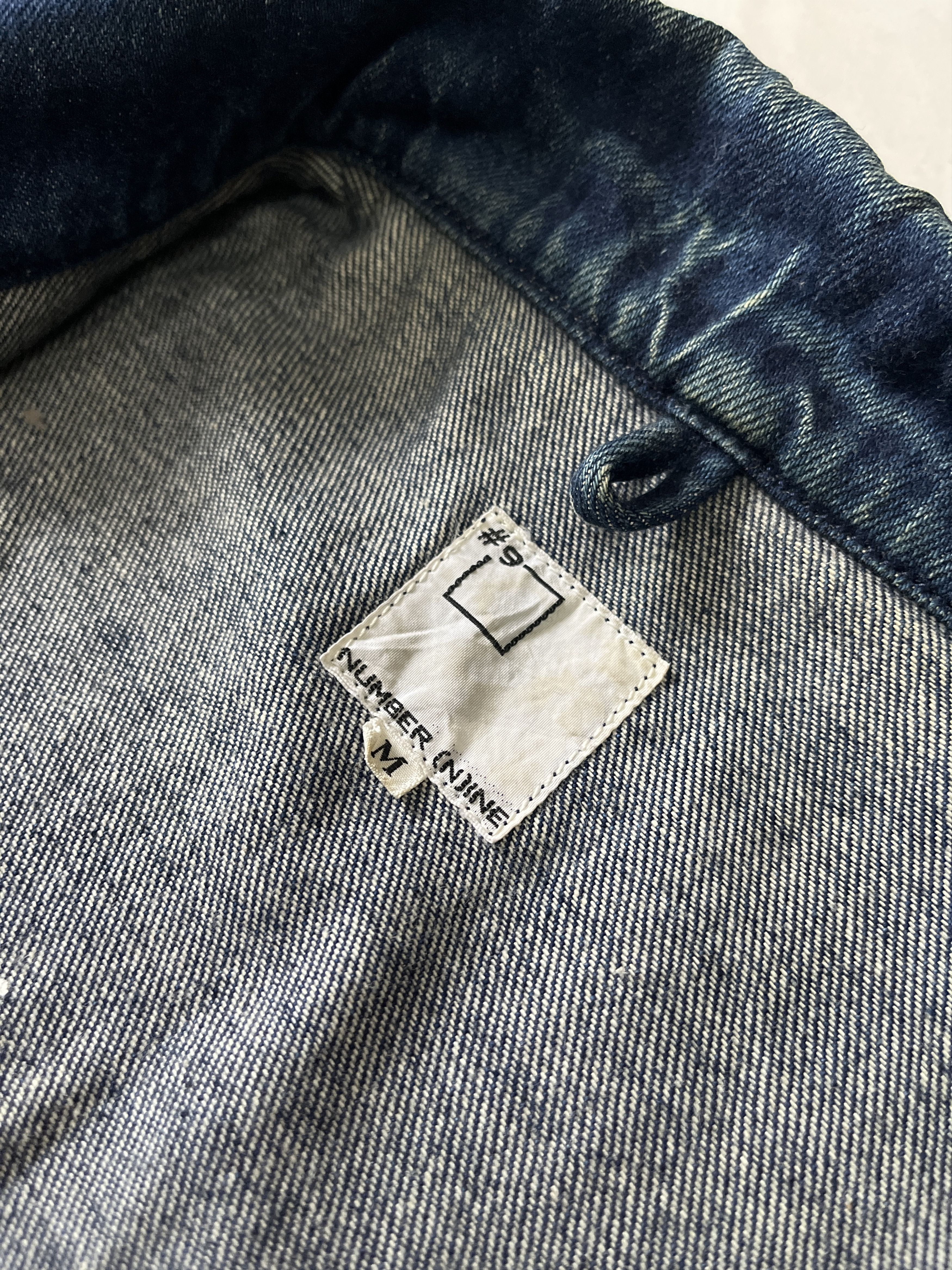 Number (N)ine Number (N)ine #9 Blue Denim Oversized Baggy Jacket Size US M / EU 48-50 / 2 - 13 Thumbnail