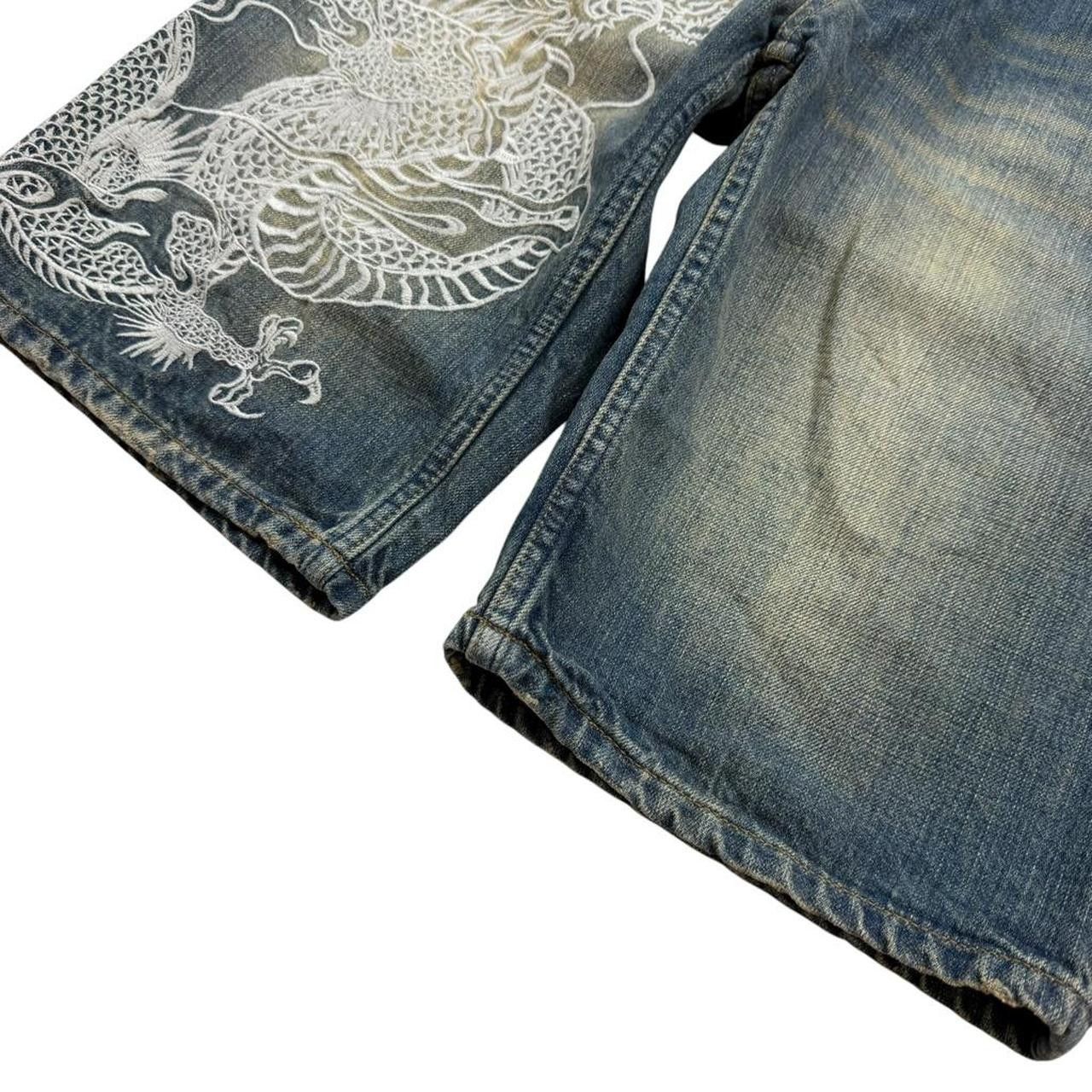 Karakuri Tamashii Karakuri Tamashii Embroidered Dragon Japanese Jorts Waist 30 Size US 30 / EU 46 - 5 Thumbnail