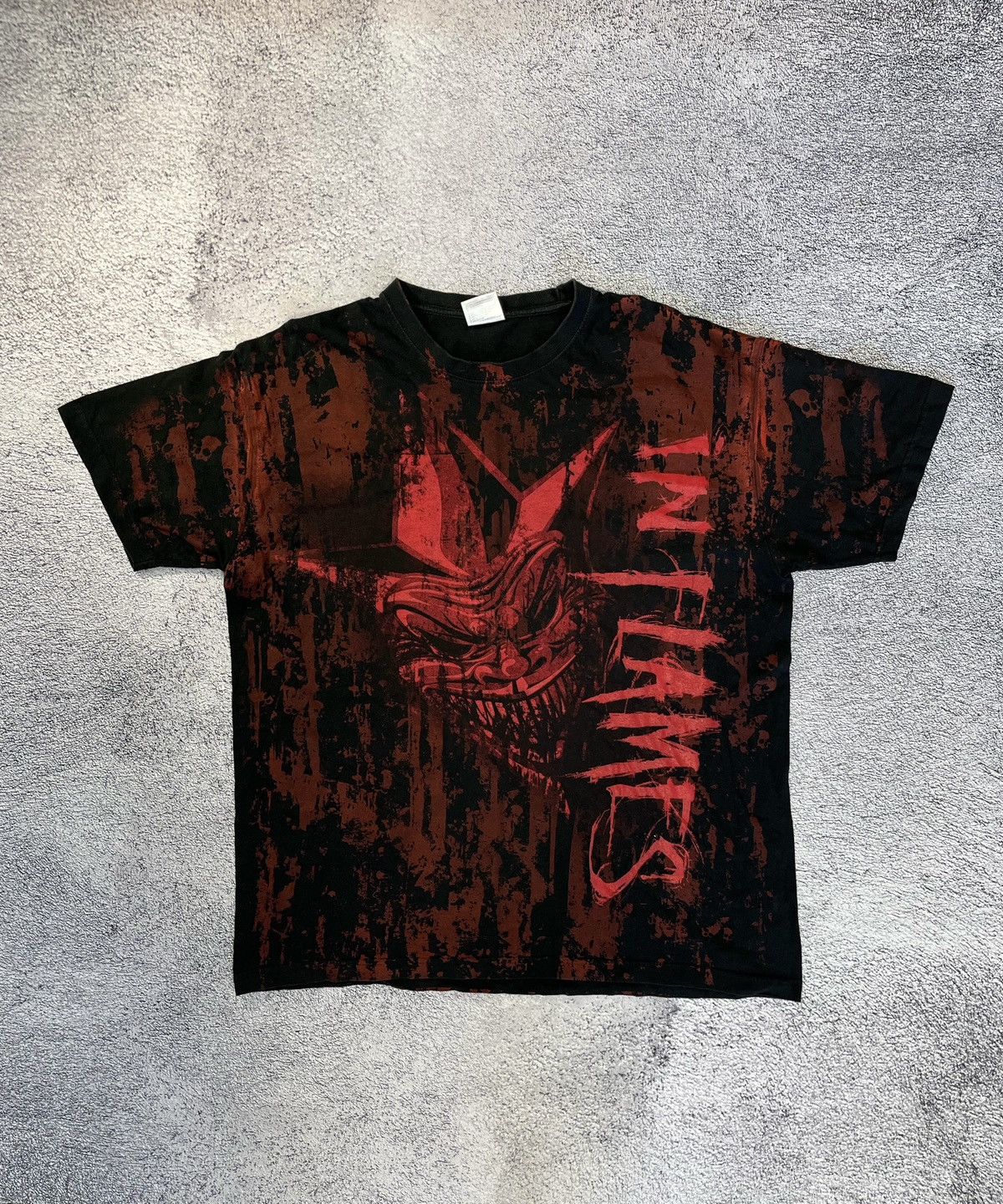 Band Tees Vintage In Flames T-Shirt All Over Print Metal Band Tee Size US XXL / EU 58 / 5 - 1 Thumbnail