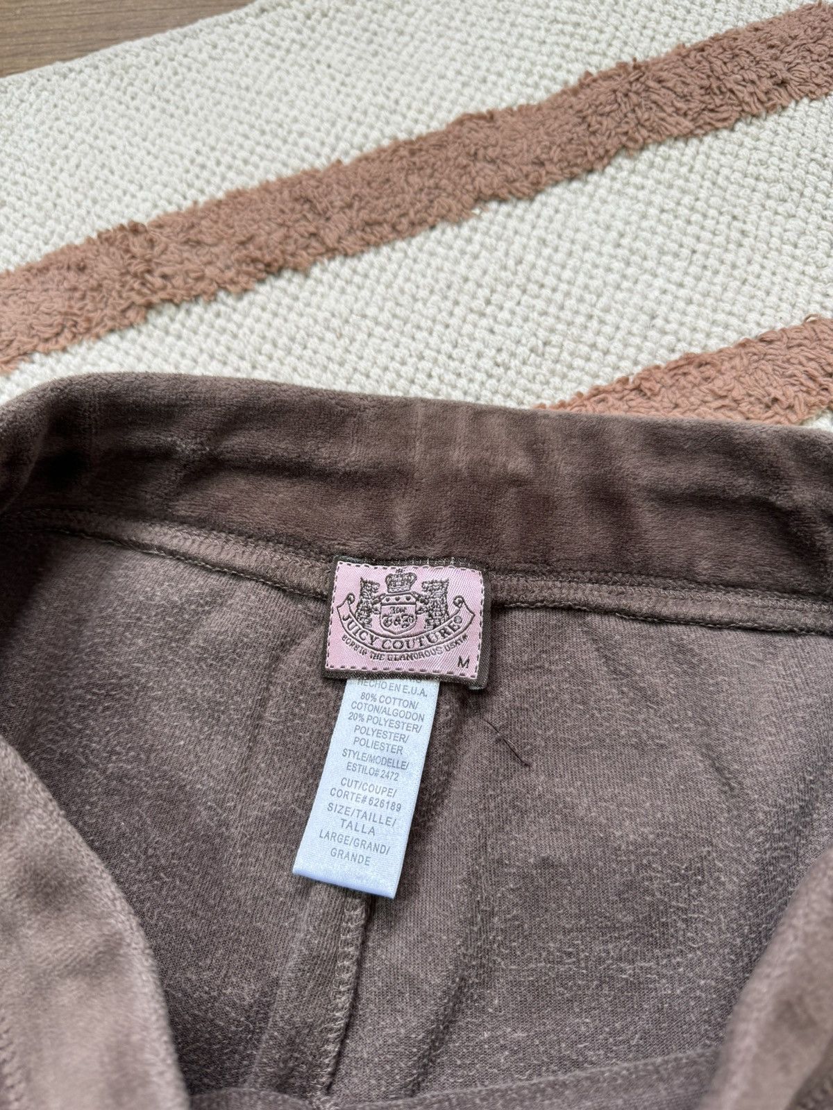 Juicy Couture VINTAGE JUICY COUTURE BROWN PANTS Size 30" / US 8 / IT 44 - 6 Thumbnail