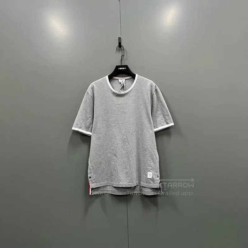 Other Thom Browne Gray Short Sleeve Cotton T-Shirt . Size US M / EU 48-50 / 2 - 1 Thumbnail
