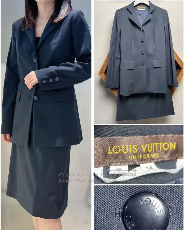 Louis Vuitton Louis Vuitton Women's Black Wool Blazer Coat . Size XXS / US 00 / IT 34 - 1 Thumbnail