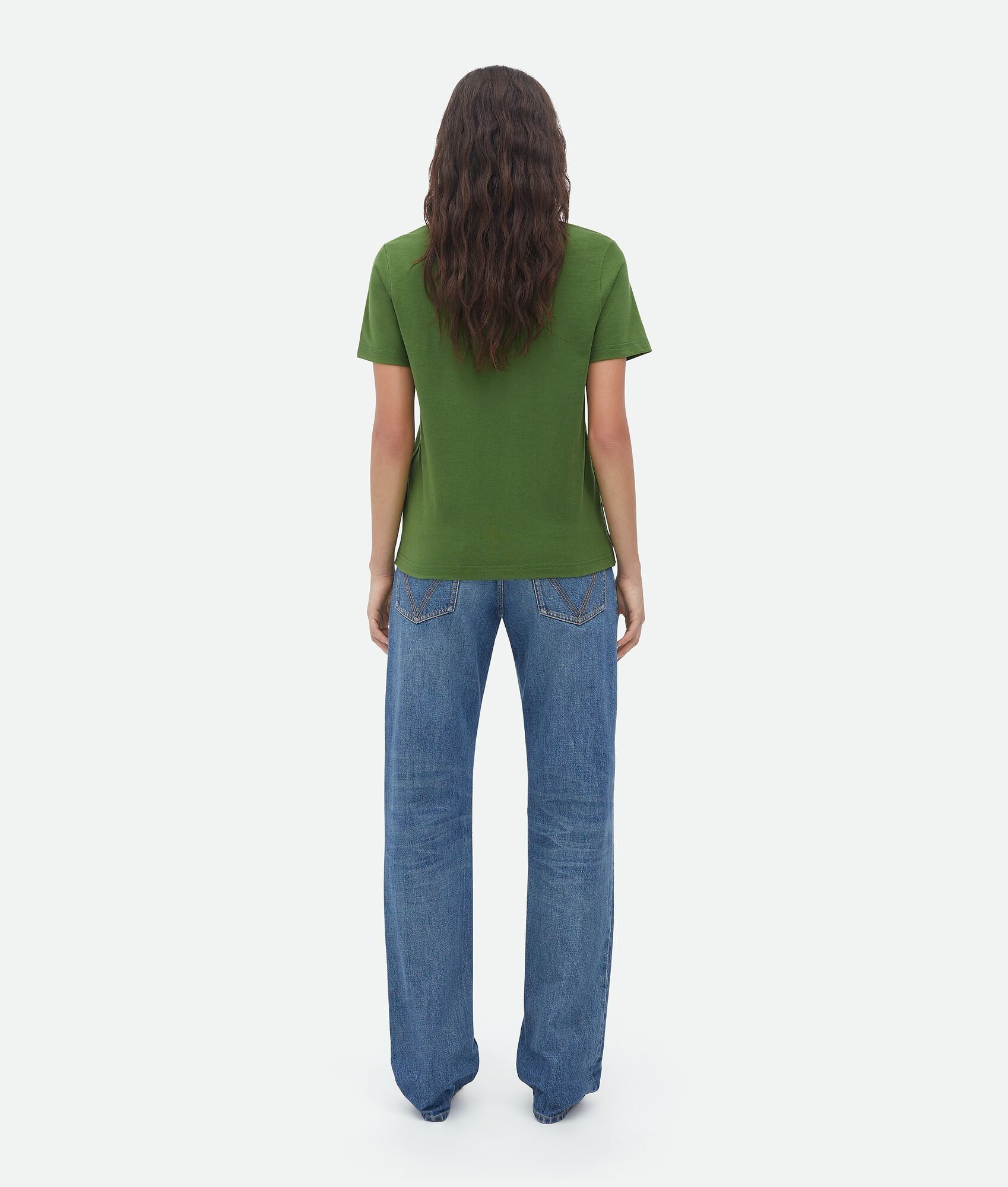 Bottega Veneta o1bcso1str0225 Sunrise Cotton Jersey T-Shirt in Green Size XL / US 12-14 / IT 48-50 - 3 Thumbnail