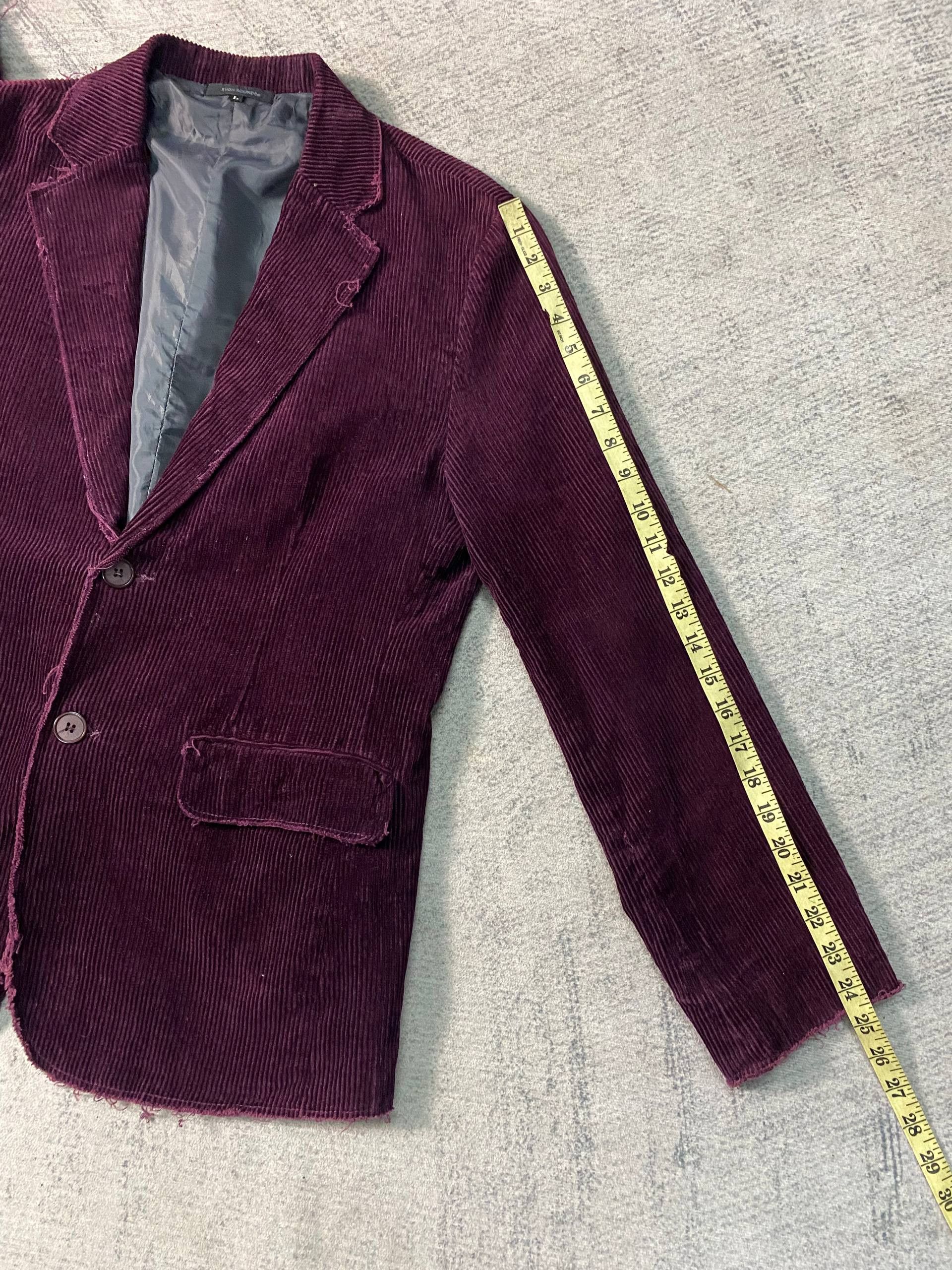 Porter Ryoh Rounds Porter Artisanal Raw Edge Punk Style Blazer Size 40R - 10 Thumbnail