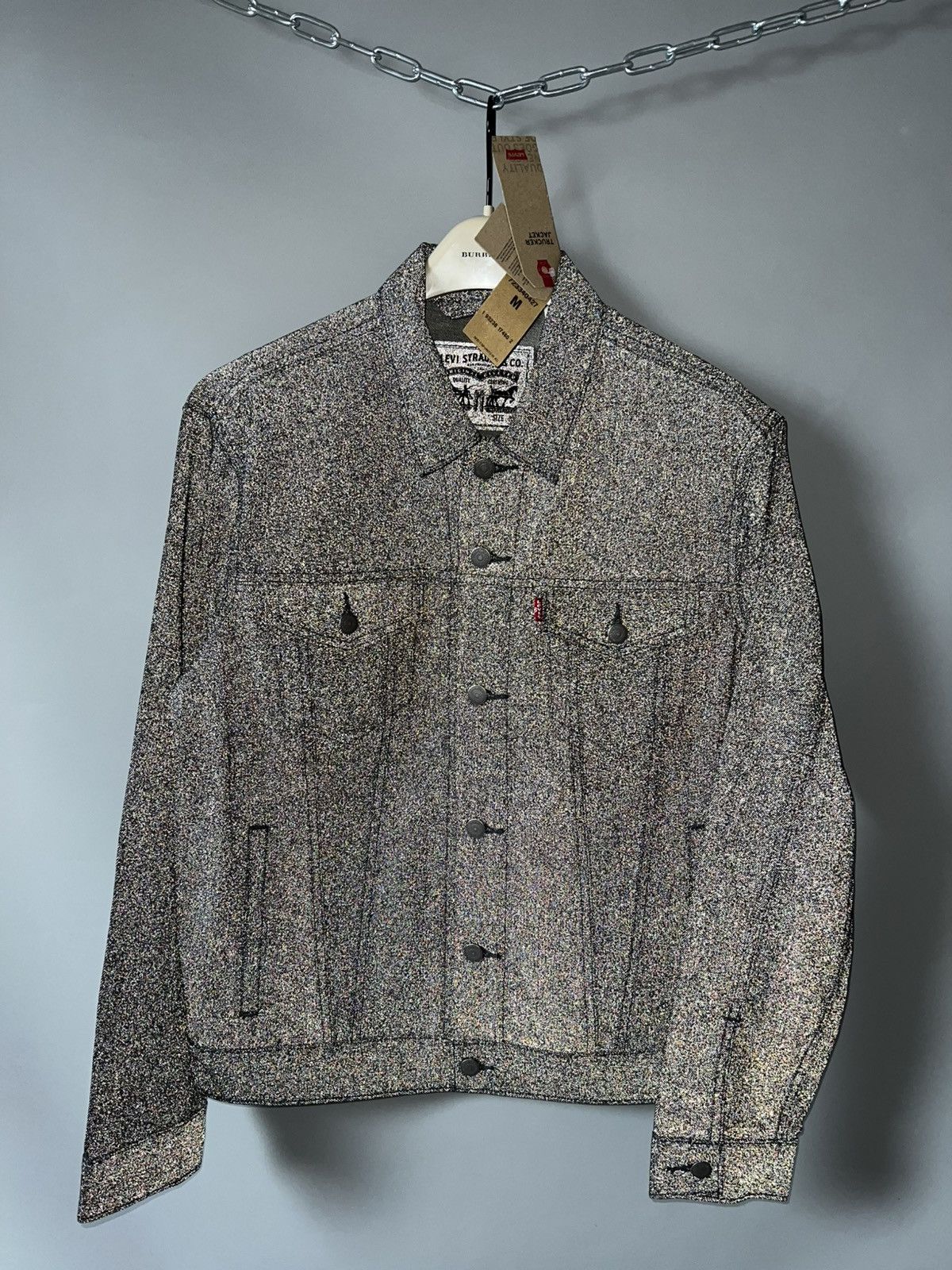 Levi's Levi’s Full Reflective Trucker Jacket Men’s NEW with tags Size US M / EU 48-50 / 2 - 1 Thumbnail