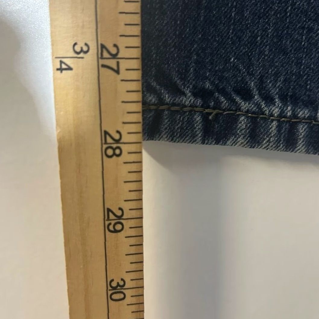 Levi's Levi's 514 Slim Straight Washed Dark Blue Jeans Men 29x29 Size 29 Blue Straight Mens Jeans Size US 29 - 6 Thumbnail