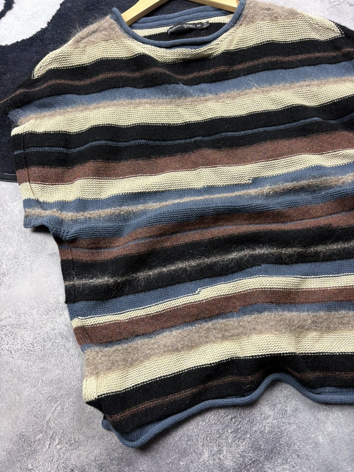 Gudrun Sjoden GUDRUN SJODEN Vintage Striped Wool Vest Luxury Streetwear Size S / US 4 / IT 40 - 3 Thumbnail