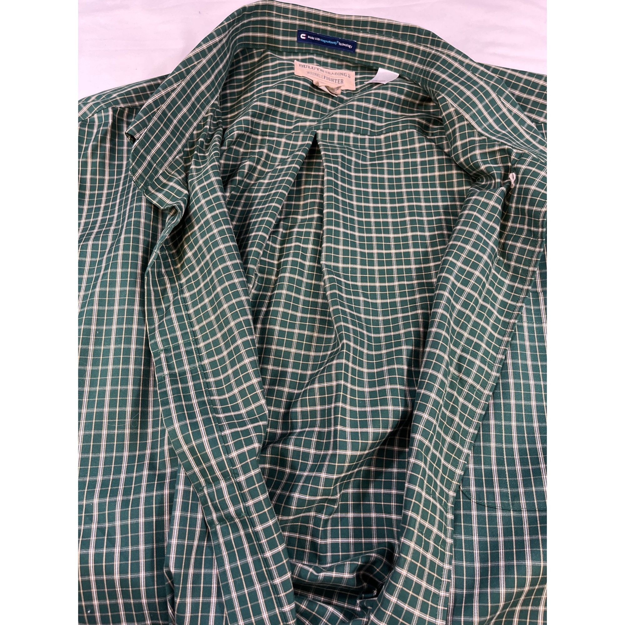 Duluth Trading Company Duluth Trading Co. Men's Green Magnetic Button Up Shirt Size Size US XXL / EU 58 / 5 - 4 Thumbnail