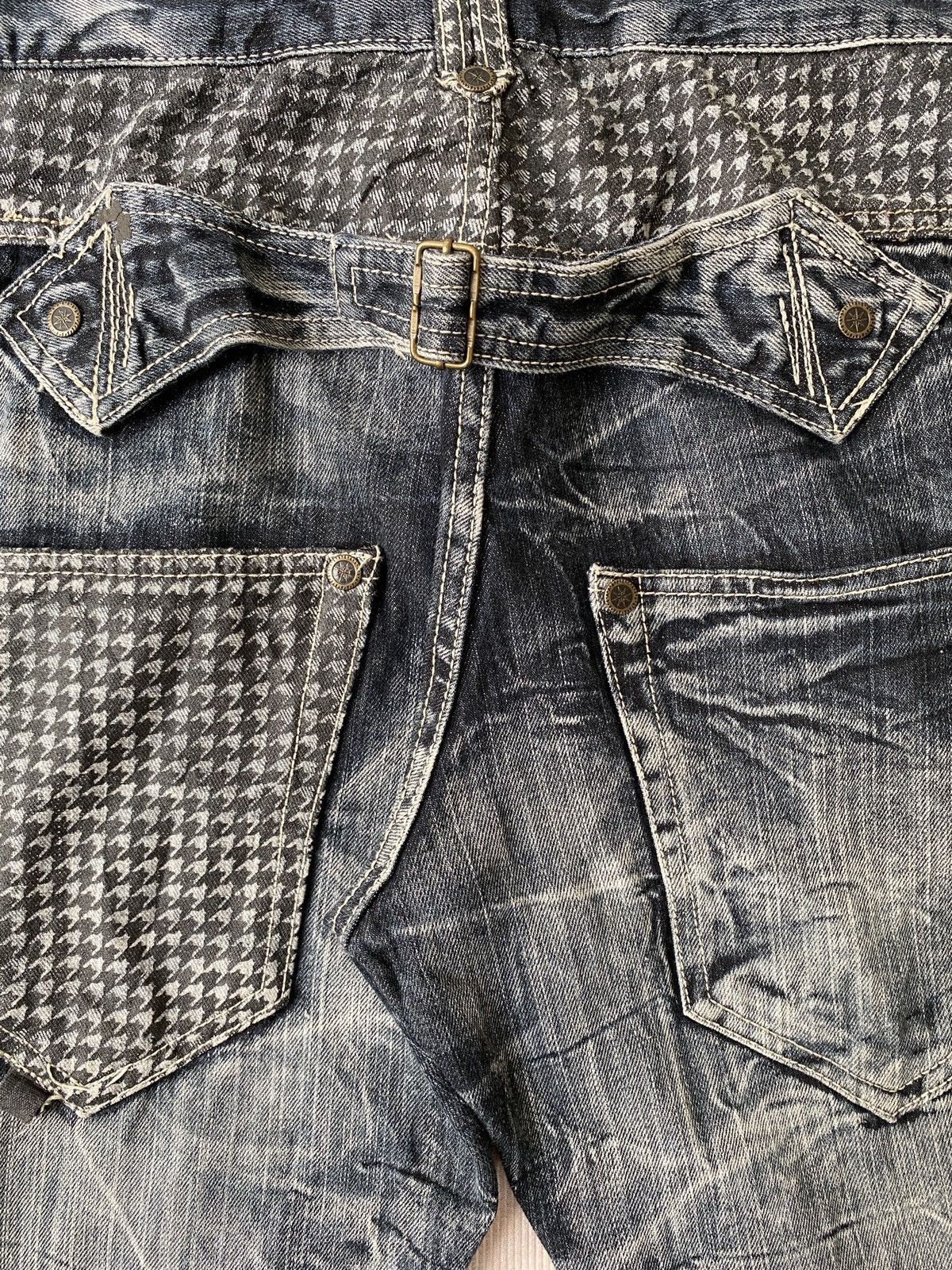 If Six Was Nine × Japanese Brand × Tornado Mart 2000s - Salty Dog Claws Mark Buckle Back Flare Denim Size US 32 / EU 48 - 17 Thumbnail