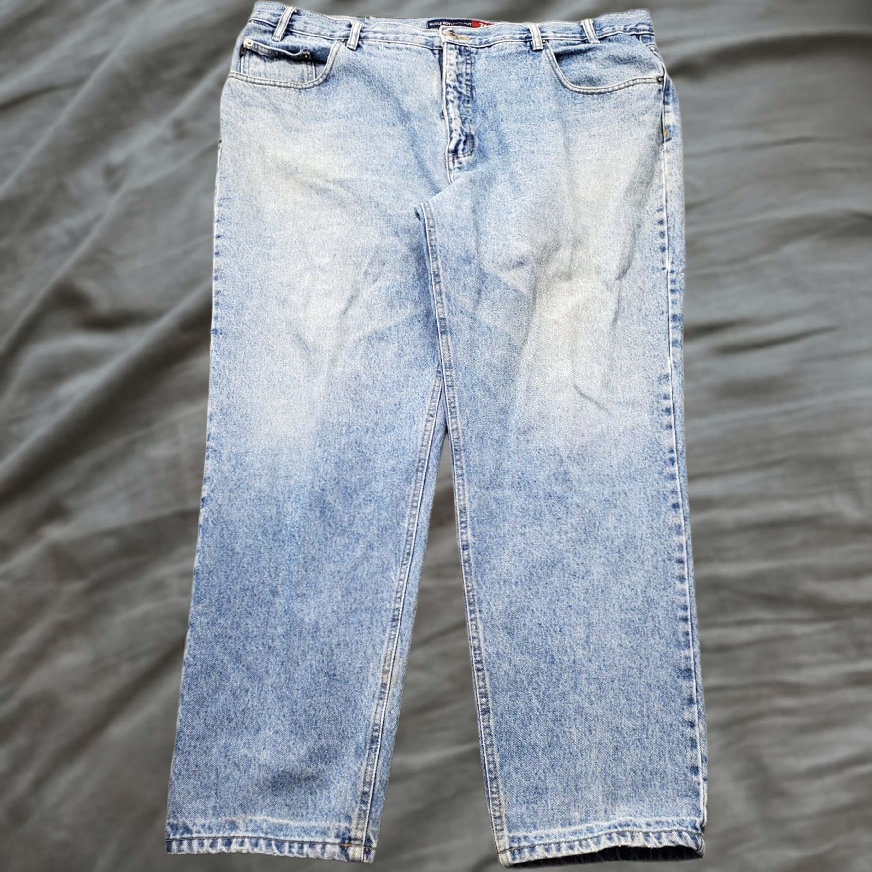 Bugle Boy Bugle Boy Mens Jeans 42x30 Blue Denim 740 Relaxed Fit Straight Leg Vintage Style Shirt Size US 42 / EU 58 - 1 Thumbnail