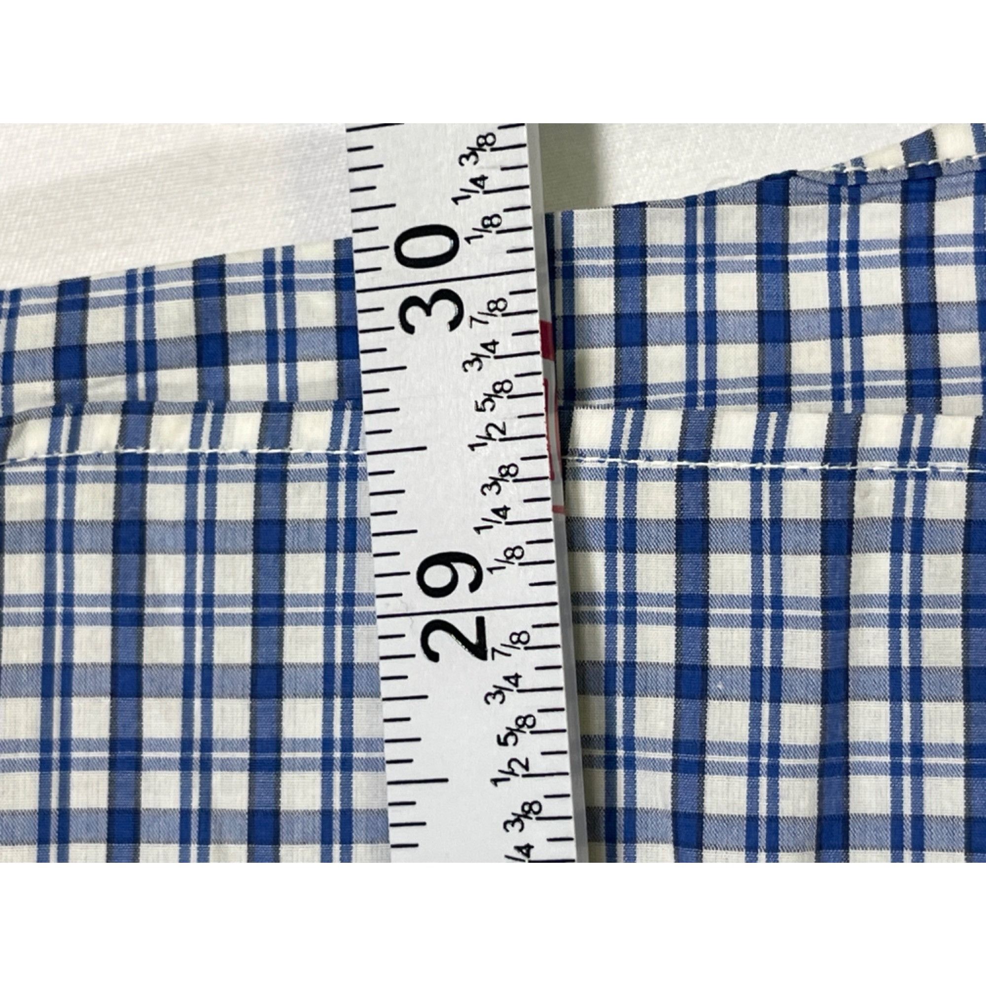 Ralph Lauren Ralph Lauren SKU 7739 Mens Blue and White Checkered Button D Size US XL / EU 56 / 4 - 6 Thumbnail