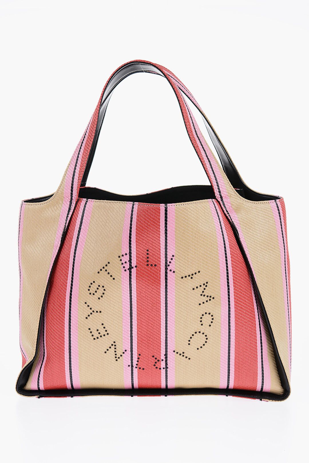 og1mm0824 Size: OS / Striped Raffia Tote Bag in Multicolor