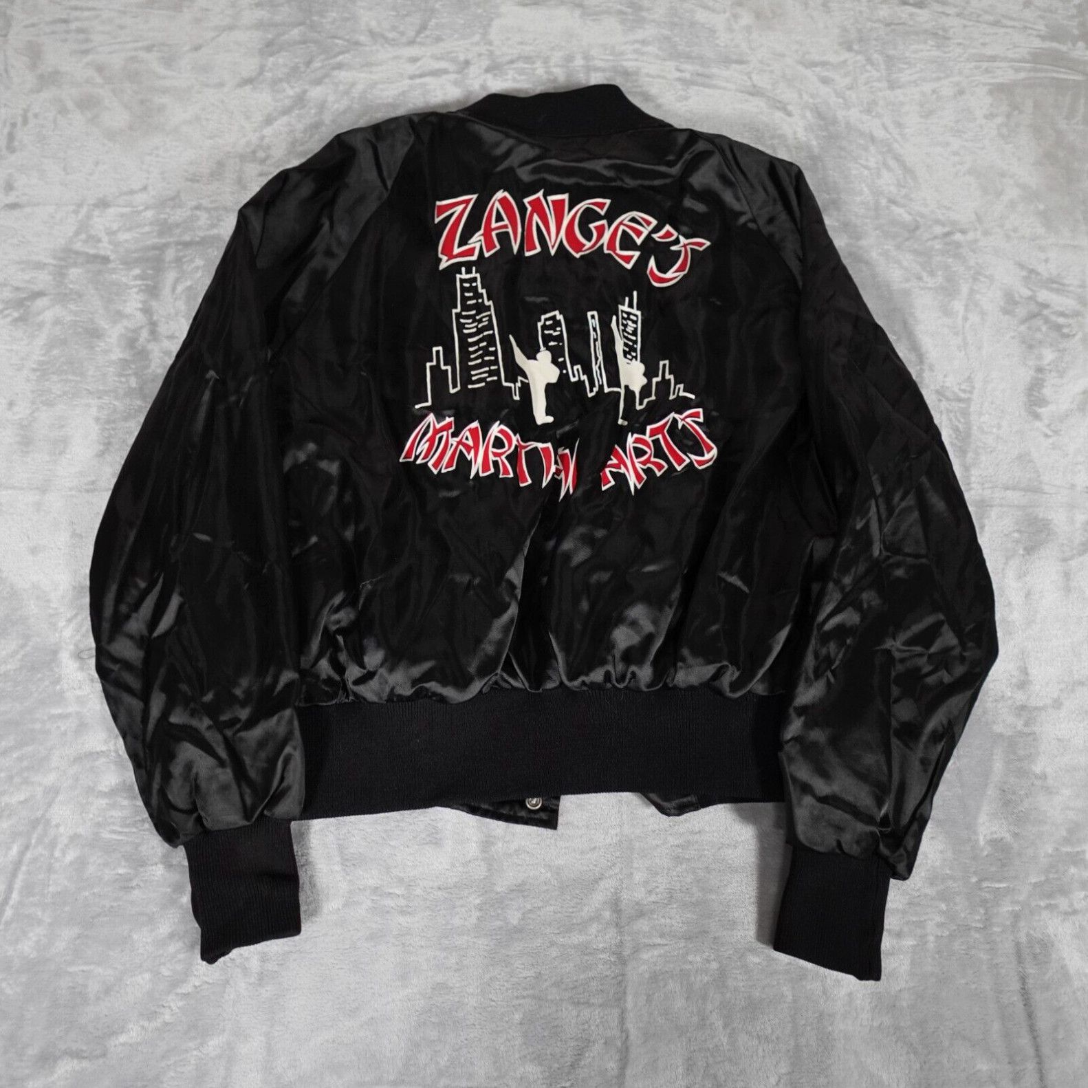 Vintage Vintage Zanges Martial Arts Karate Bomber Jacket Mens Small