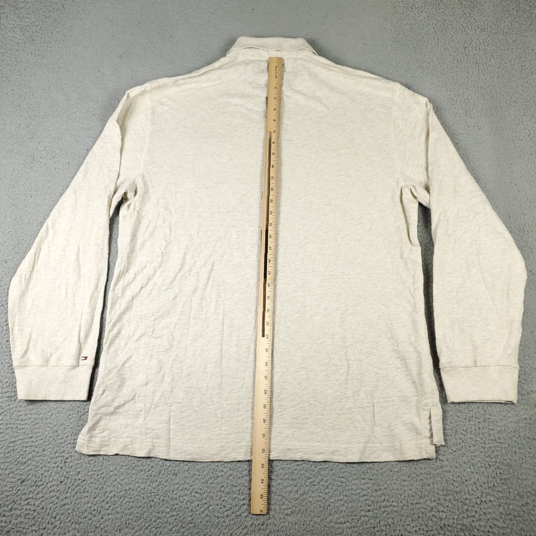 Tommy Hilfiger Tommy Hilfiger Polo Shirt 2XL Beige Long Sleeve Casual Mens Size US XXL / EU 58 / 5 - 5 Thumbnail