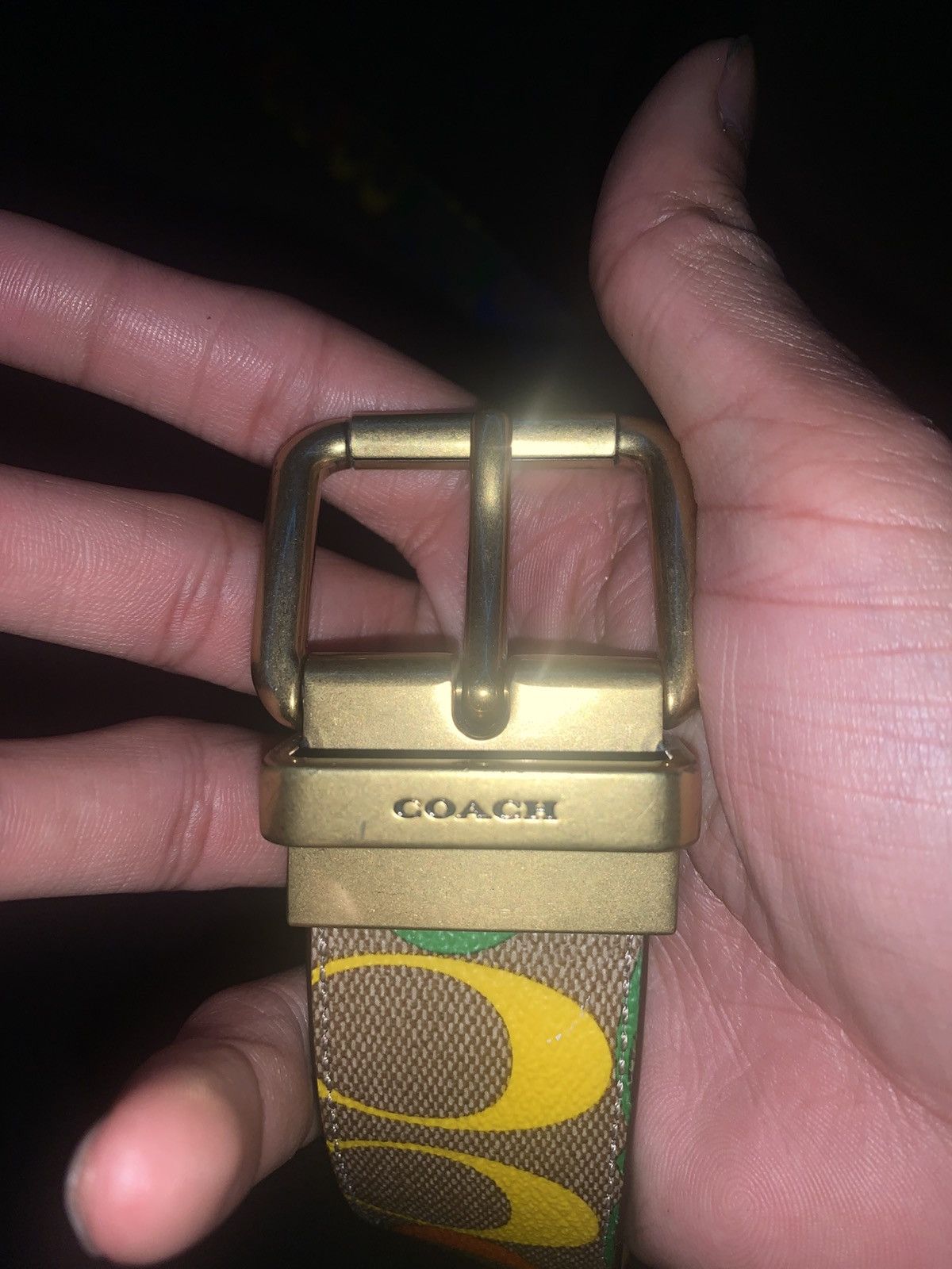 Coach NWT Coach Roller Buckle cut to size reversible Size 38 - 1 Thumbnail