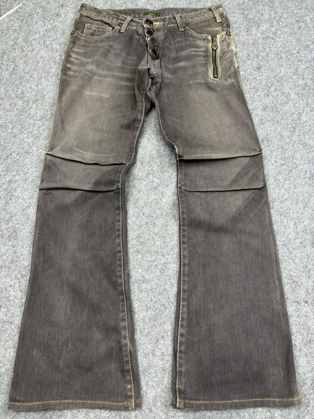 Obelisk Obelisk Japanese Designer Low Rise Flare Jeans F767 Size US 29 - 16 Thumbnail