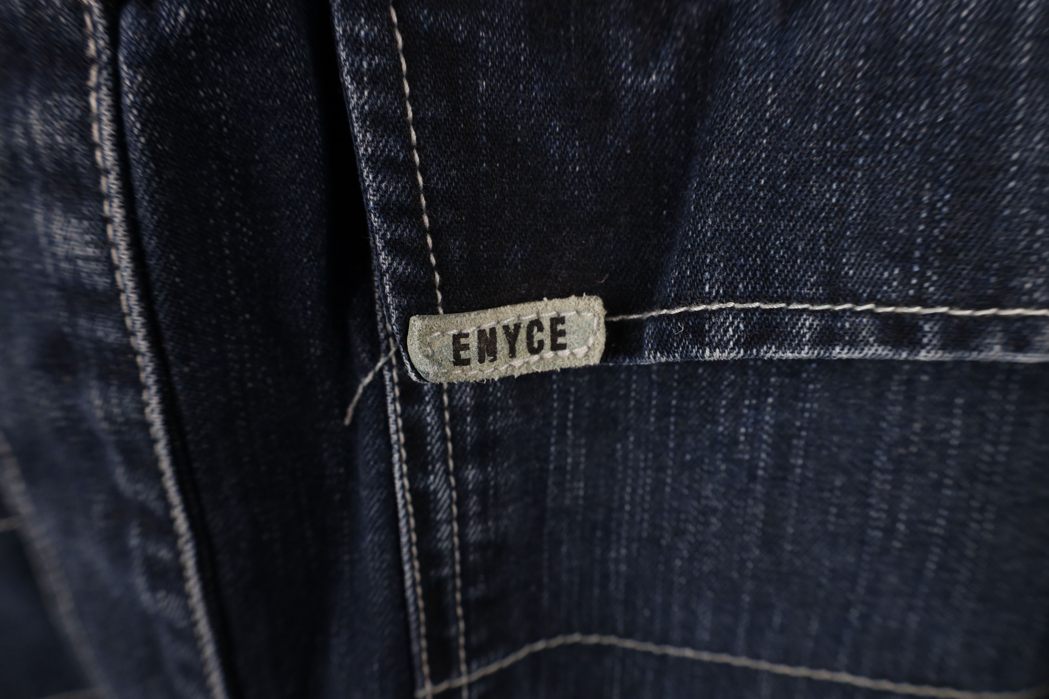 Vintage Vintage 90s Y2K Enyce Hip Hop Denim Jean Trucker Jacket Blue Size US XXL / EU 58 / 5 - 4 Thumbnail