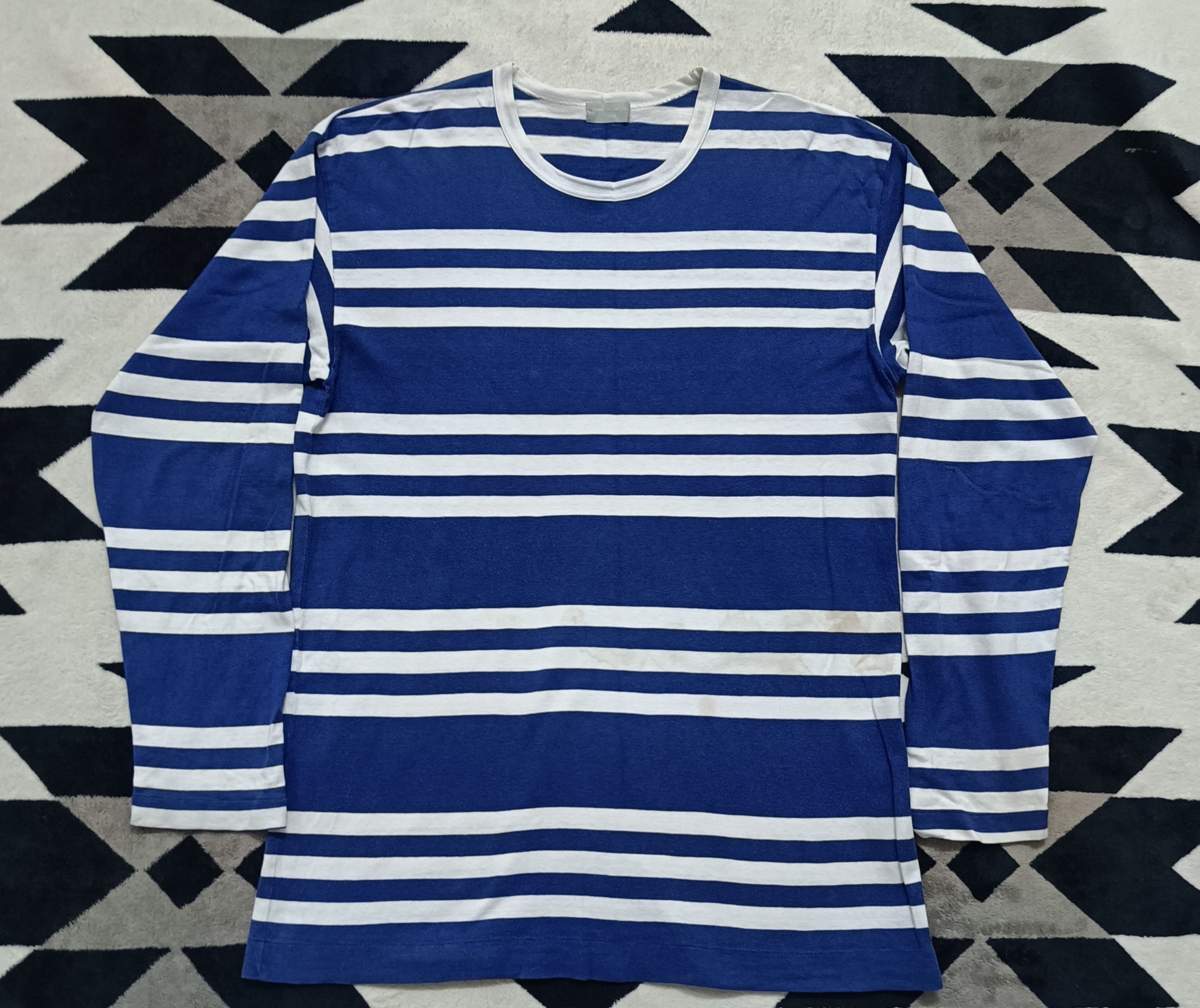 Comme des Garcons Homme 🔥🔥Rare Vintage Comme Des Garcons Stripe Long Sleeve Tee Size US M / EU 48-50 / 2 - 2 Thumbnail