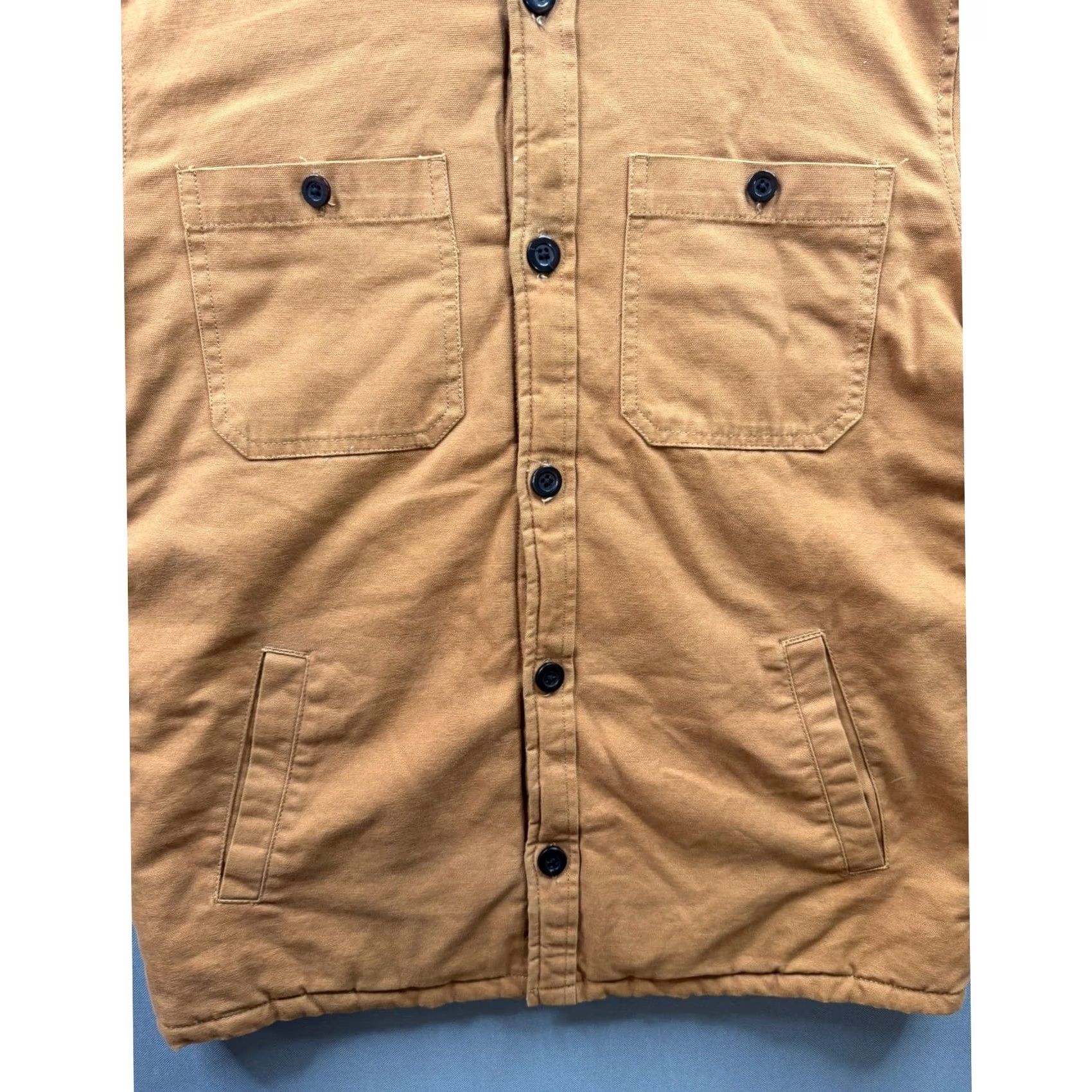 Forever 21 Forever 21 Shirt Jacket Mens Brown Canvas Corduroy Plaid Lined Shacket Small Size US S / EU 44-46 / 1 - 3 Thumbnail