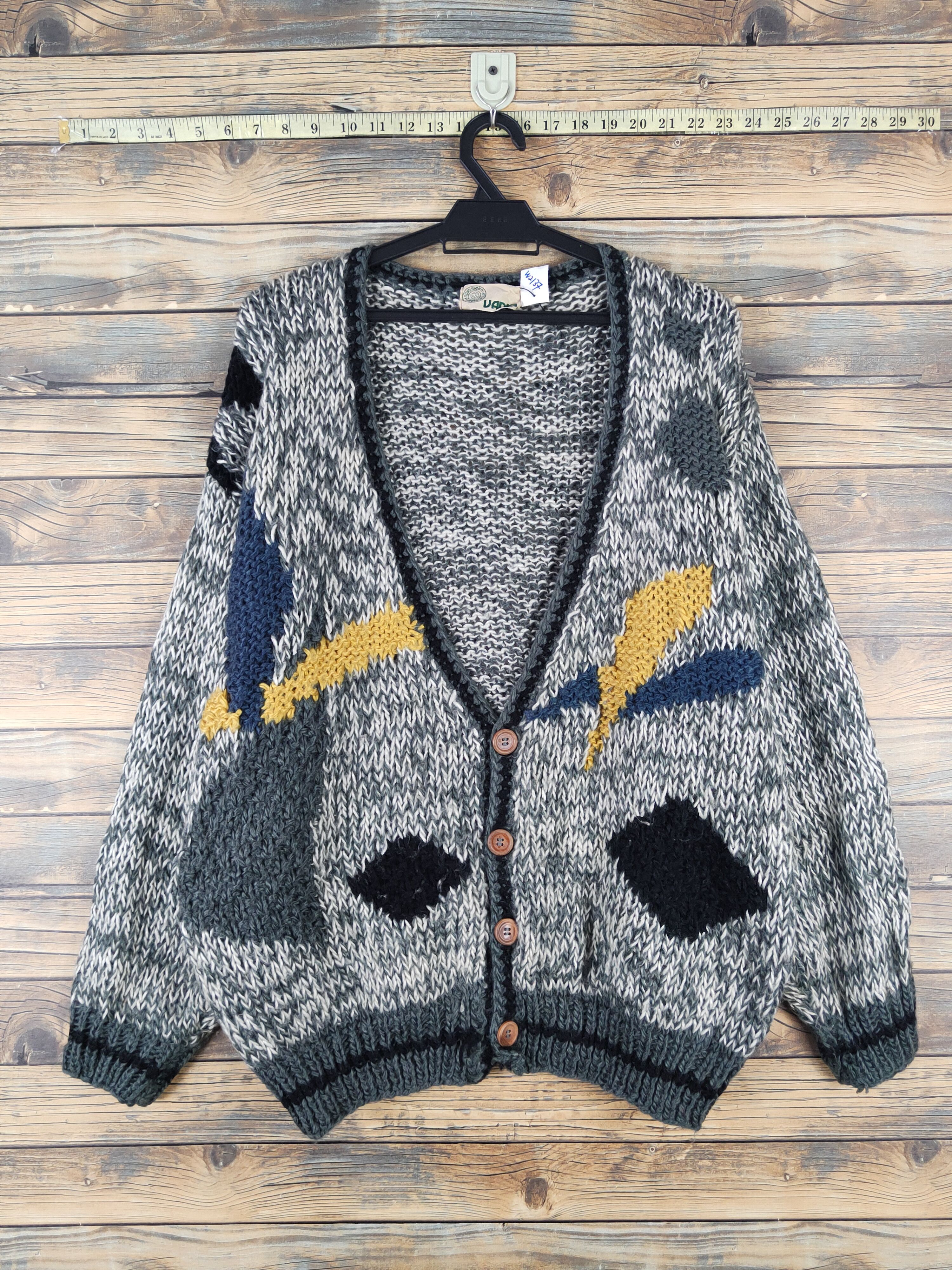 Vintage DLL Vadis vintage japan Knitwear Cardigan like coogi #W2137 Size US L / EU 52-54 / 3 - 1 Thumbnail