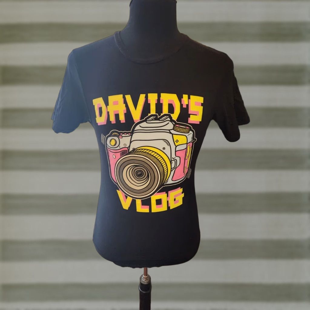 Vintage VINTAGE? David Dobrik David’s Vlog T Shirt Size Med Fanjoy YouTube Black T-Shirt Size S Size US S / EU 44-46 / 1 - 1 Thumbnail